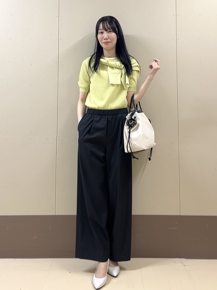 sechiさんの「UNTITLED｜◆【アンサンブル可】ラメ混クルーネックカーディガン」を使ったコーディネート