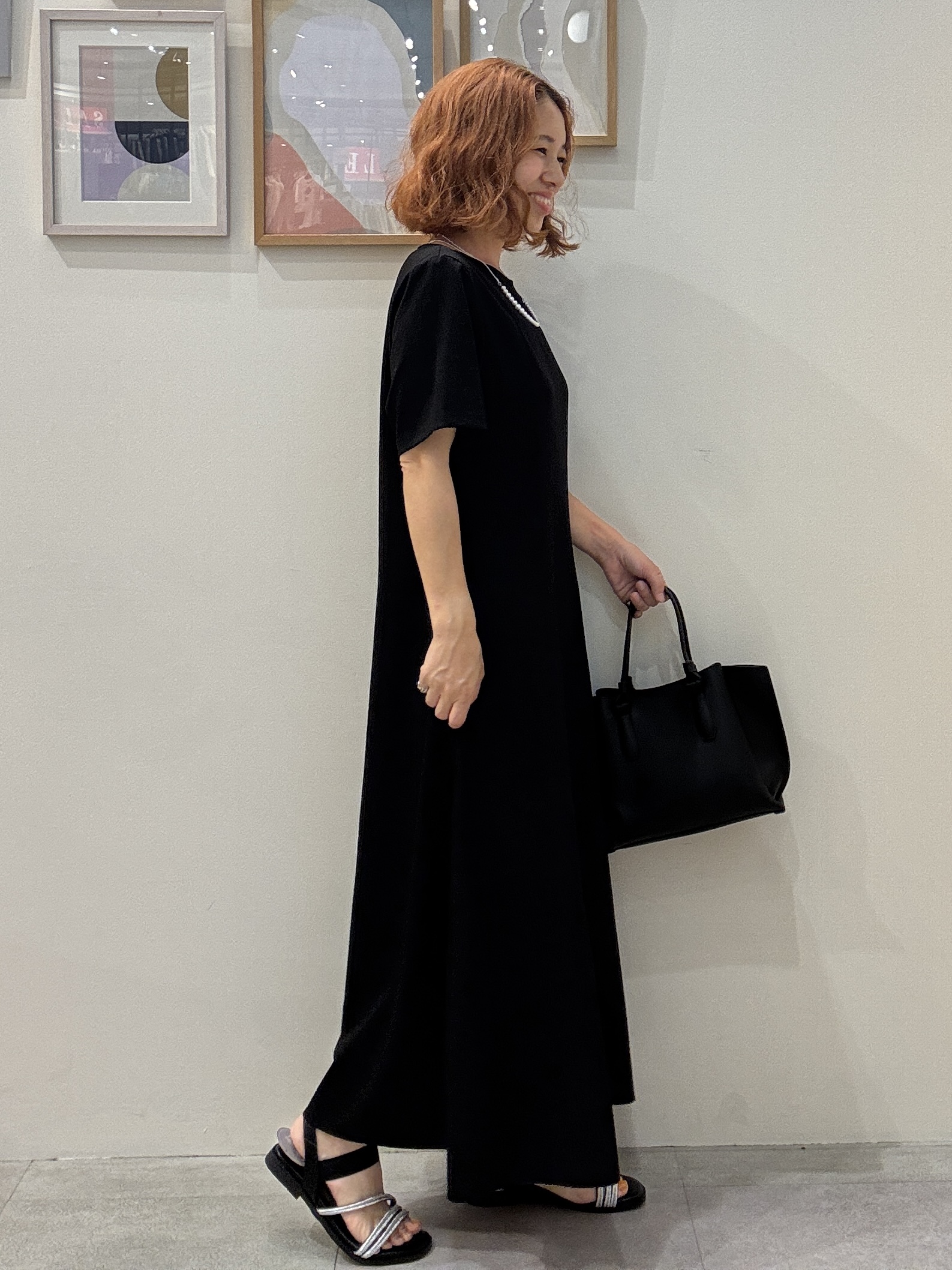 たけぴさんの「SHOO･LA･RUE｜【S-LL/洗濯機可/セットアップ可】軽凛(かろりん) 切替ワンピース」を使ったコーディネート