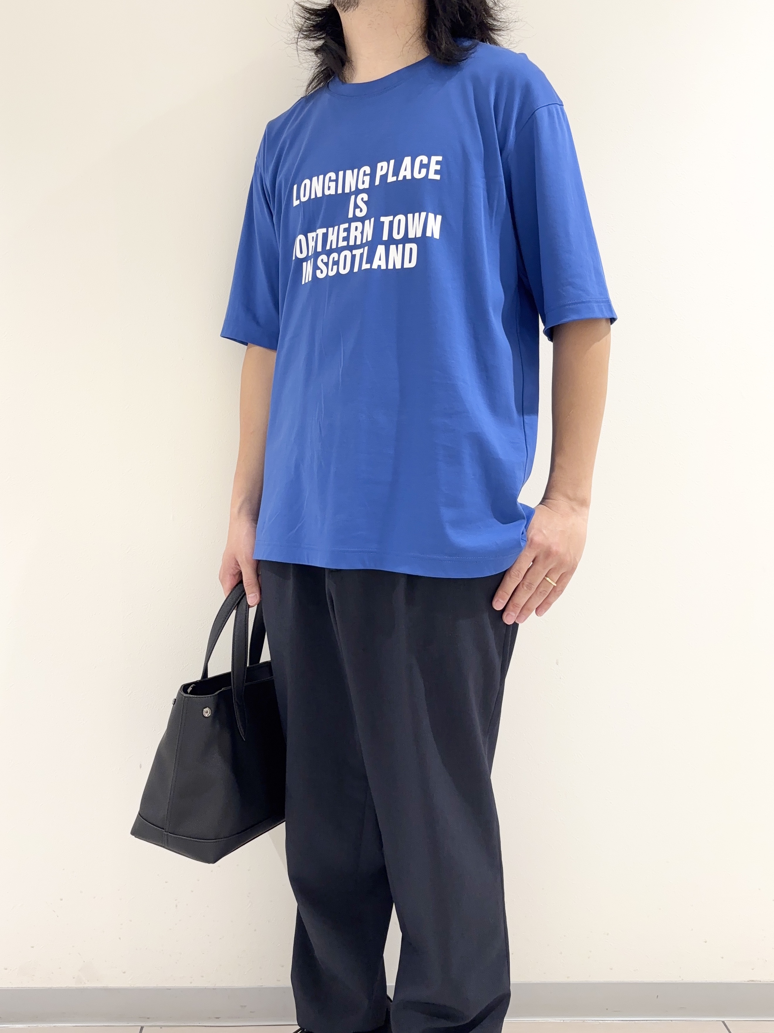 及川さんの「TAKEO KIKUCHI｜【BOWLER HAT LABEL】アイスクリアコットン バッククロスピストル 半袖Tシャツ」を使ったコーディネート