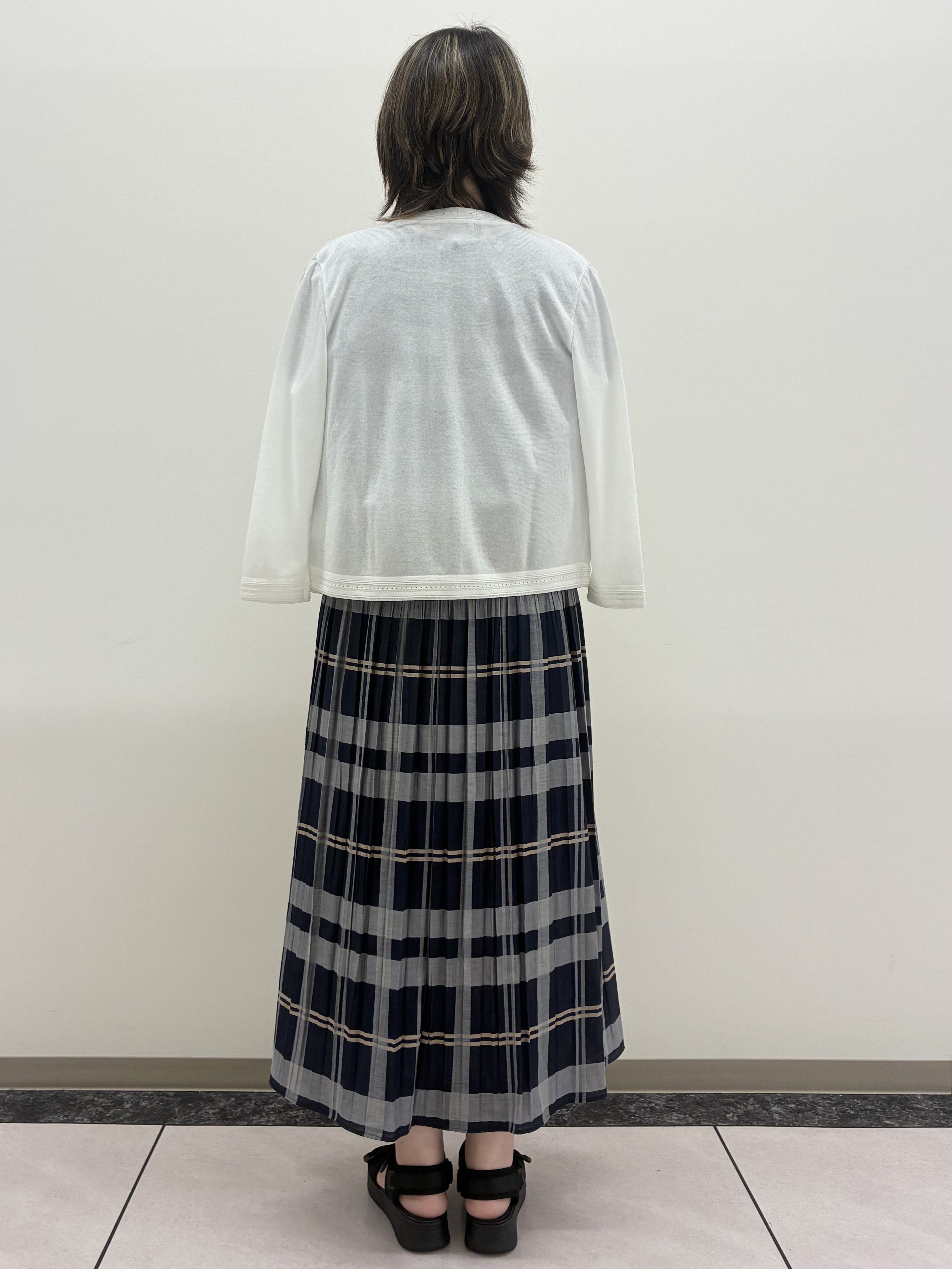 mamiさんの「Reflect｜七分袖ニットカーディガン」を使ったコーディネート
