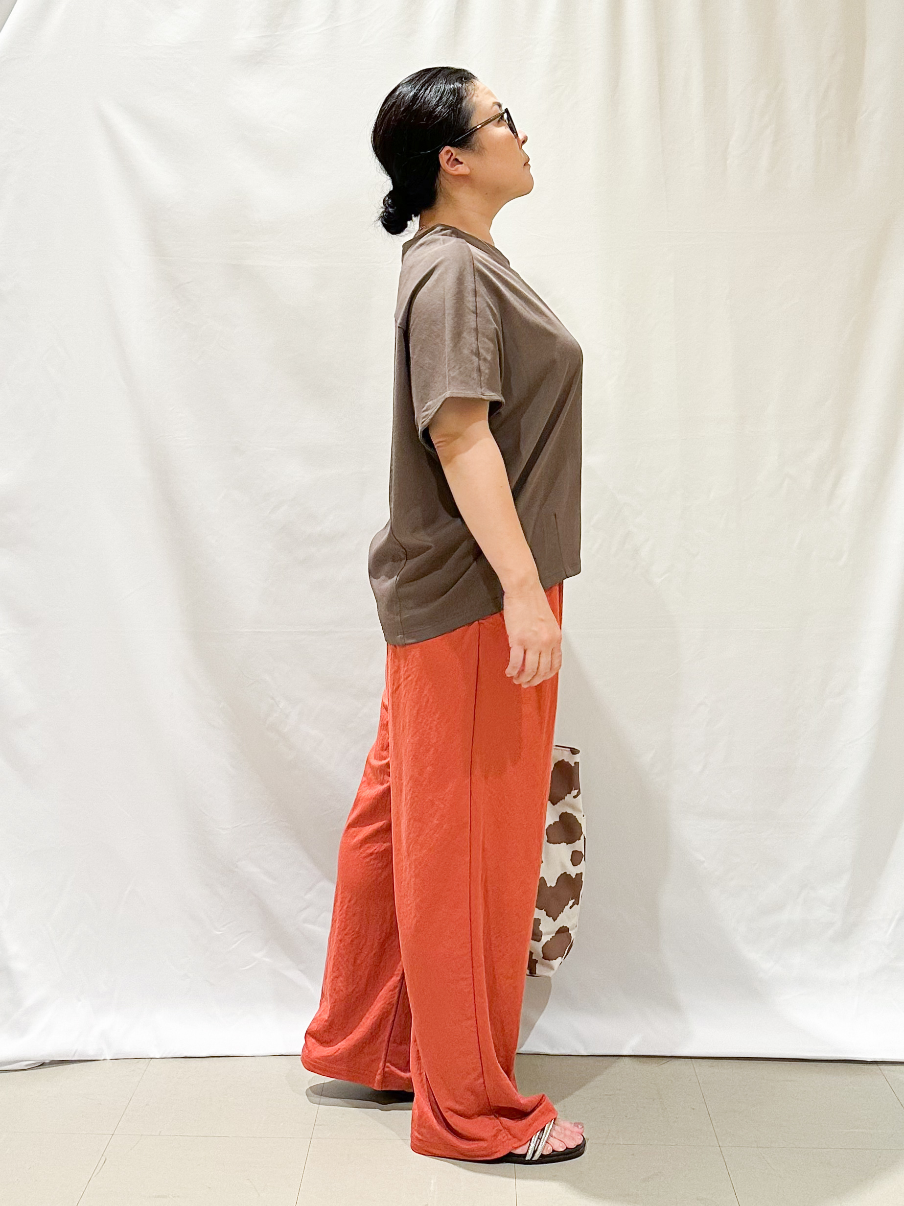 umeさんの「SHOO･LA･RUE｜【洗濯機可/体型カバー】インせず着られる 上品見えのドルマントップス」を使ったコーディネート