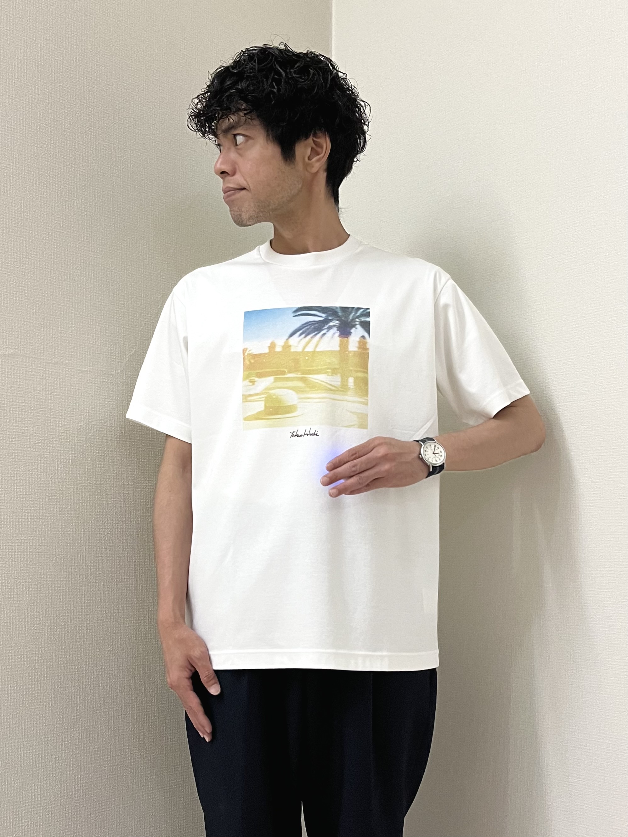 URAさんの「TAKEO KIKUCHI｜【BOWLER HAT LABEL】トロピカルフローラル レーヨンシャツ」を使ったコーディネート