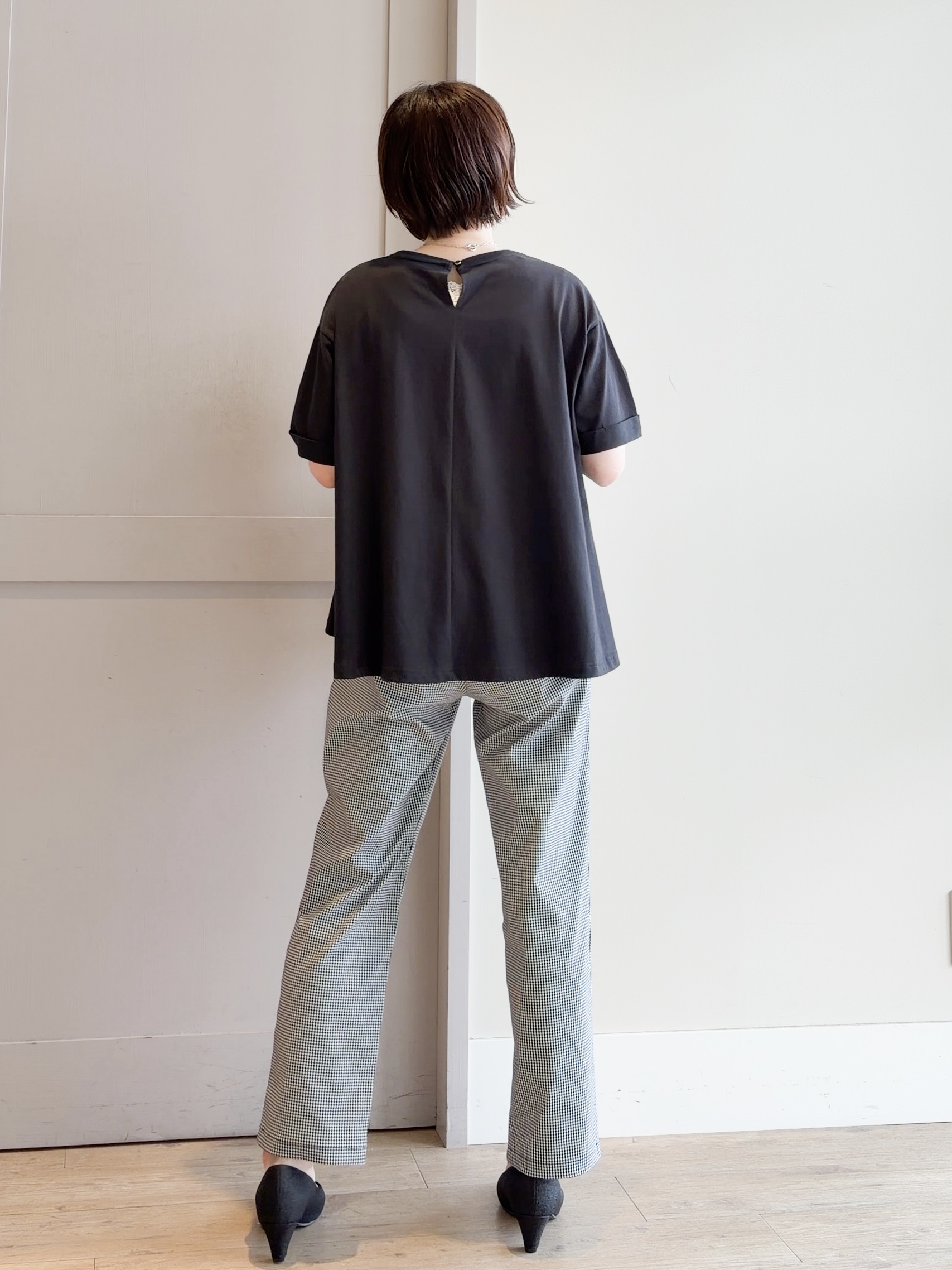 yamakoさんの「grove｜【遮熱／吸水速乾／UVカット】フレアシルエットTシャツ」を使ったコーディネート