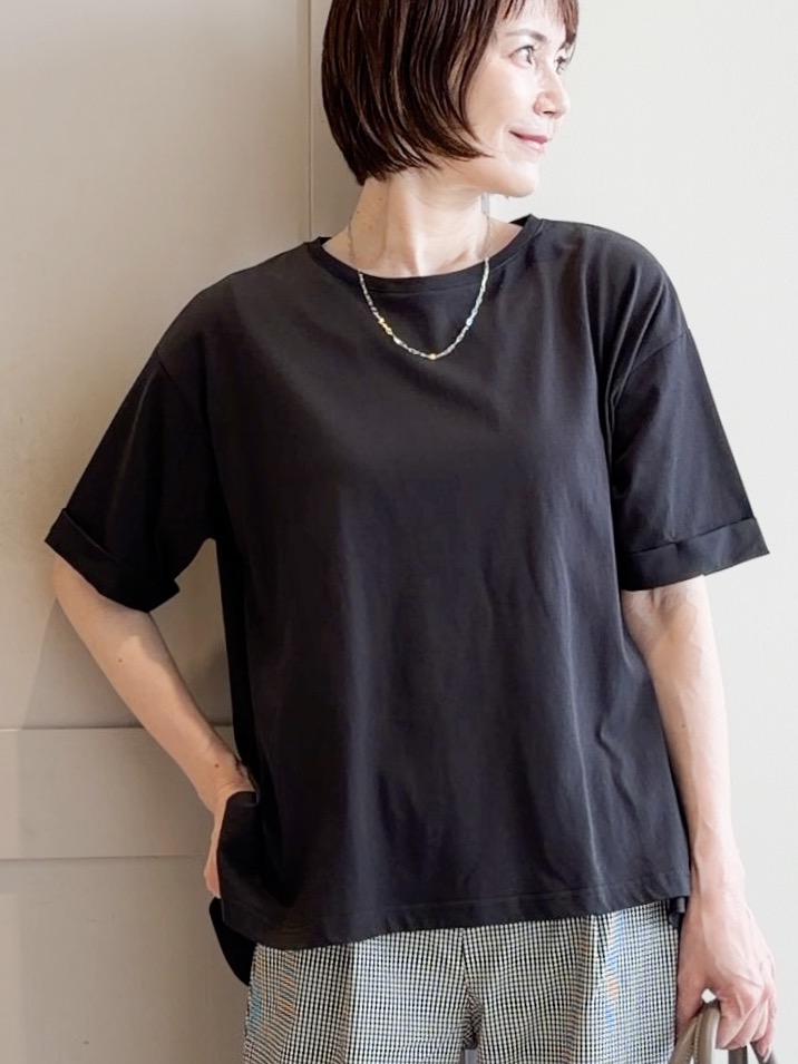 yamakoさんの「grove｜【遮熱／吸水速乾／UVカット】フレアシルエットTシャツ」を使ったコーディネート