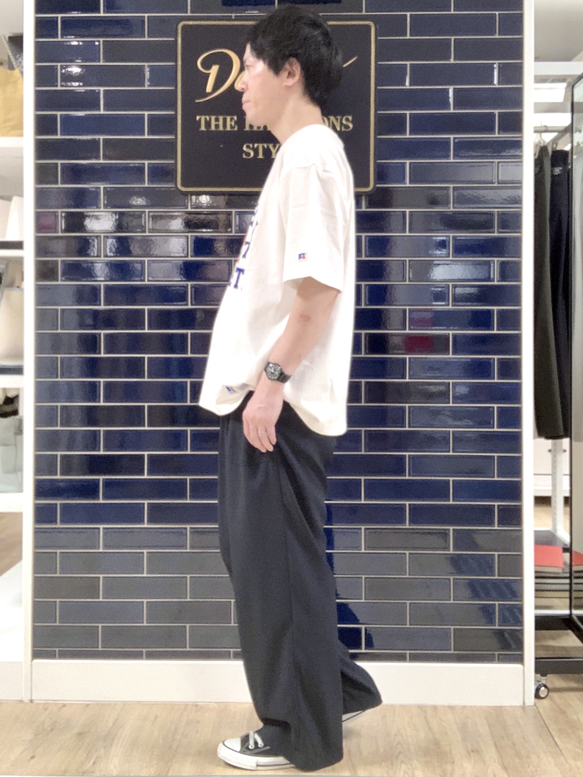 Takaさんの「Dessin｜ガチャピン・ムック コラボTシャツ」を使ったコーディネート