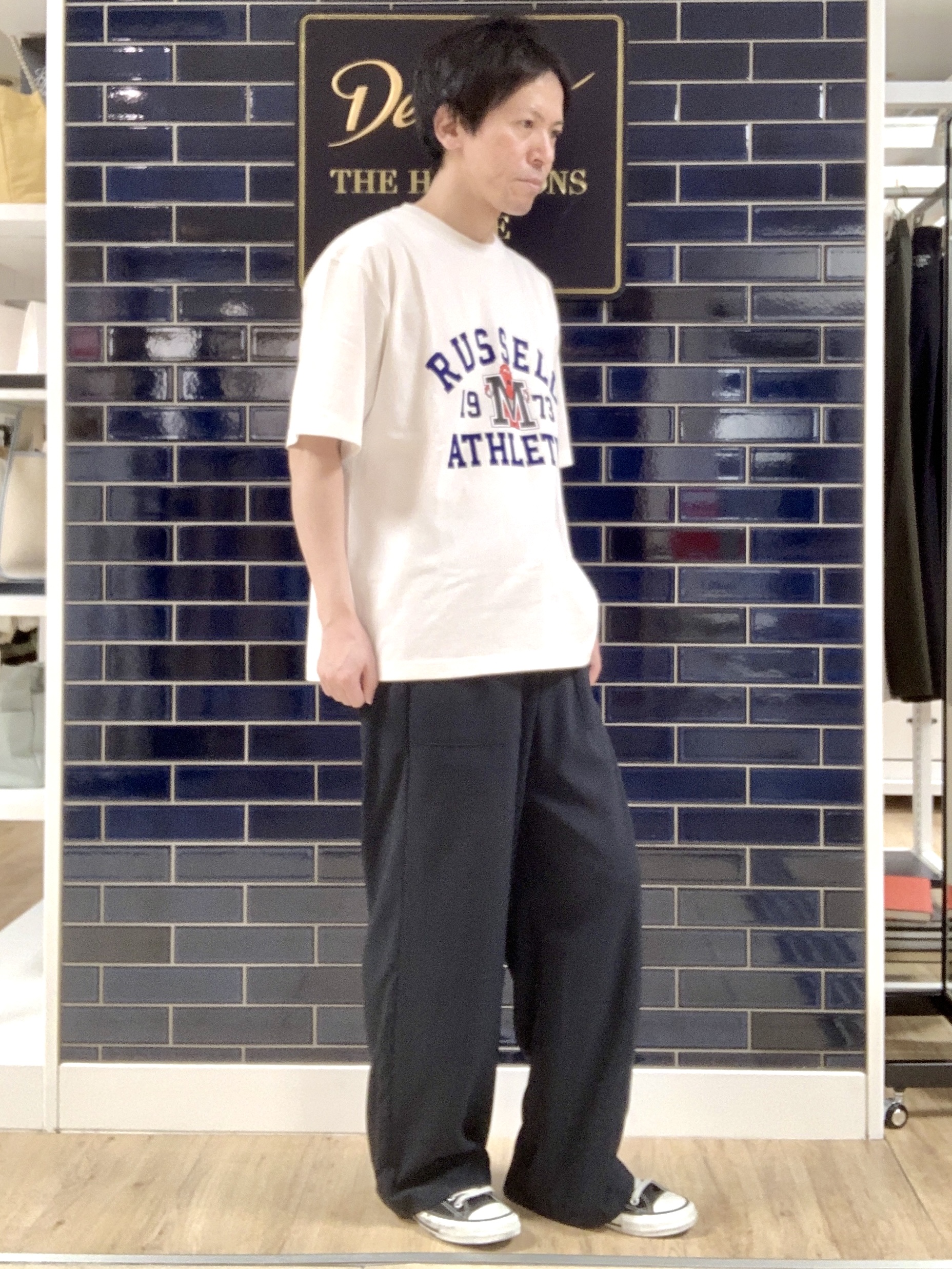Takaさんの「Dessin｜ガチャピン・ムック コラボTシャツ」を使ったコーディネート