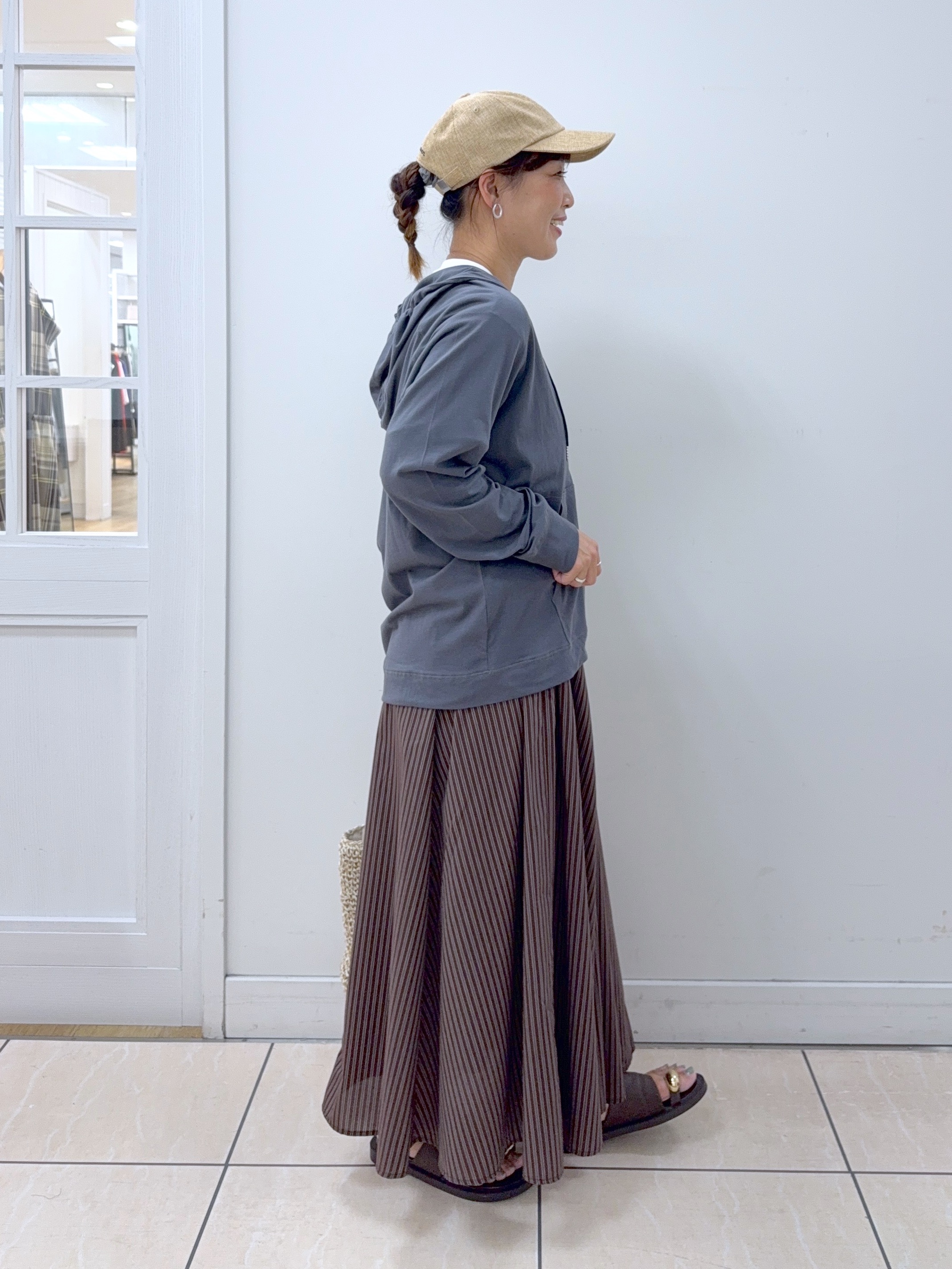 Osawaさんの「Dessin｜麻調キャップ」を使ったコーディネート