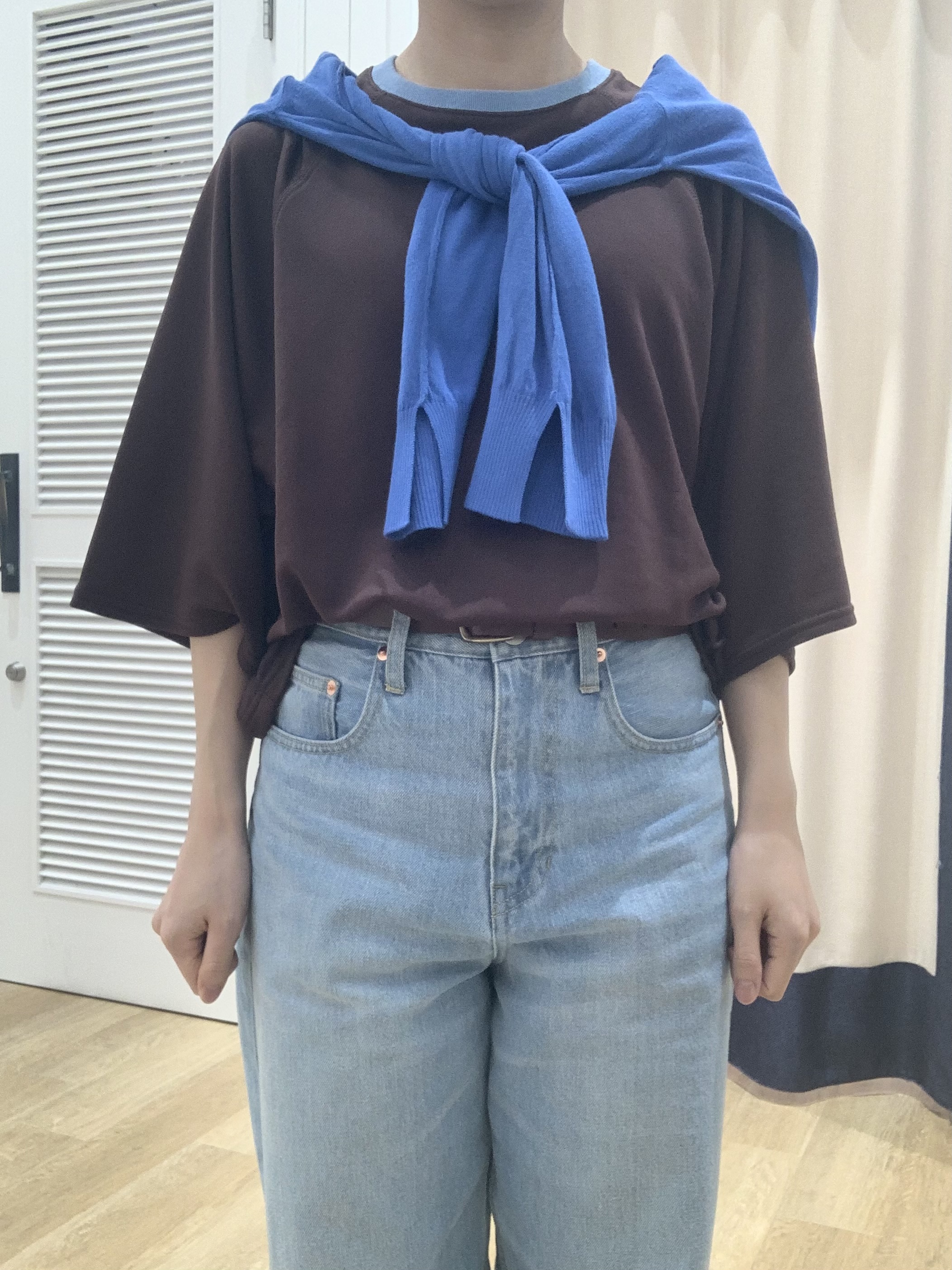 IMARIさんの「Dessin｜シアー裏毛 バイカラーカットソー」を使ったコーディネート