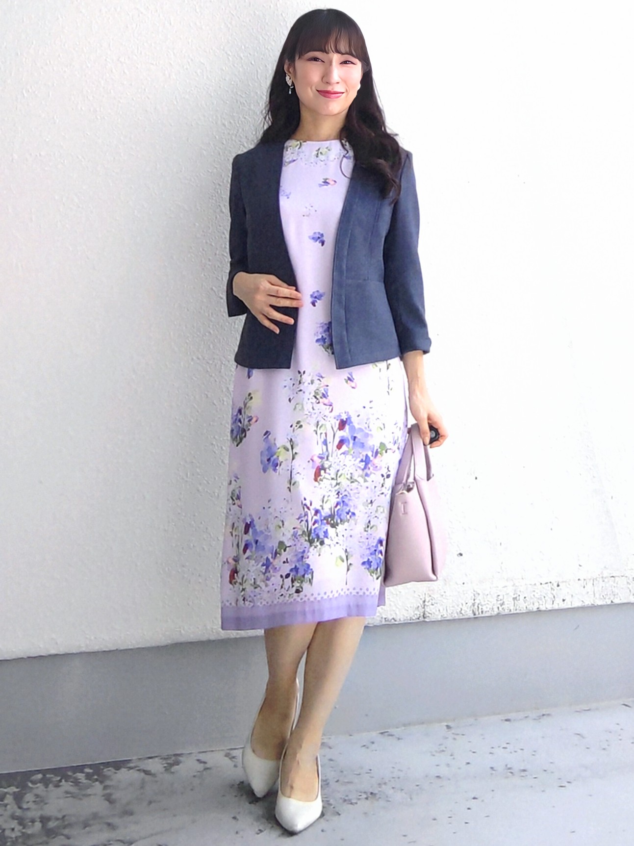 keinaさんの「SunaUna｜【袖シアー】花柄パフスリーブワンピース」を使ったコーディネート
