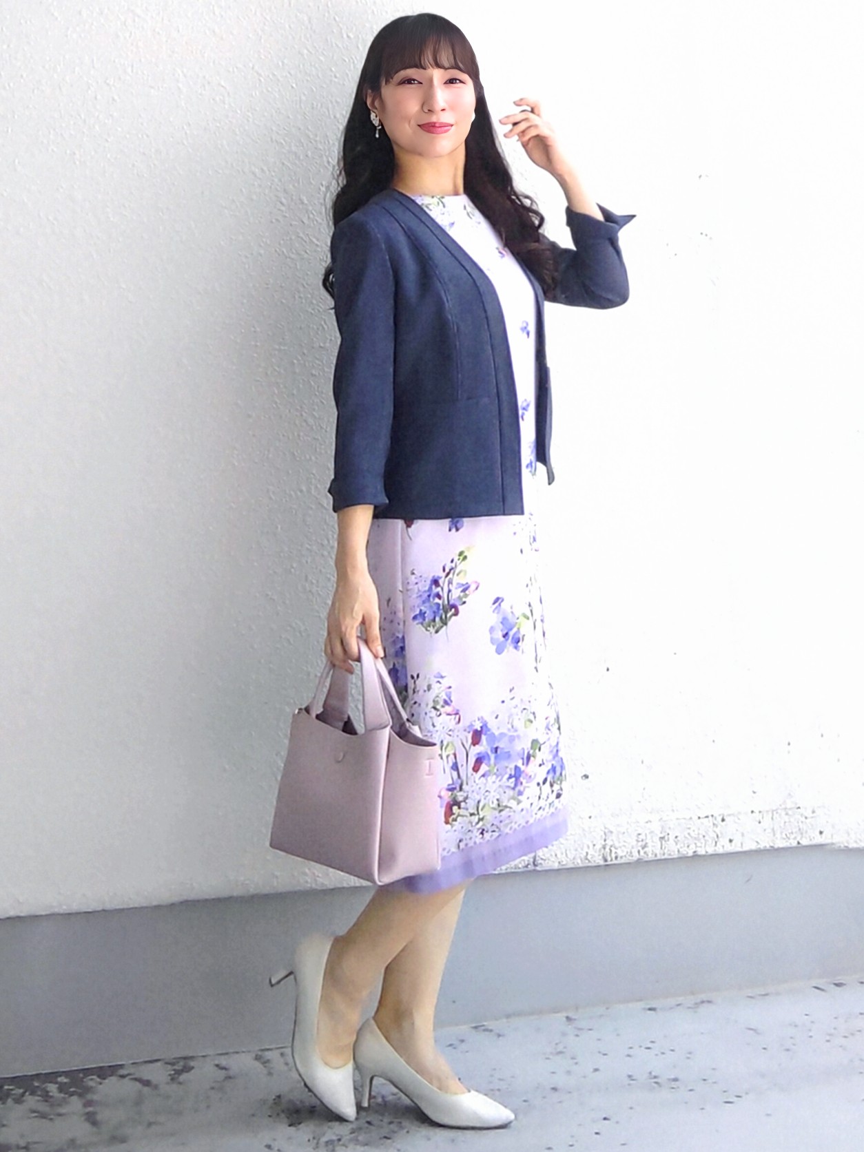 keinaさんの「SunaUna｜【袖シアー】花柄パフスリーブワンピース」を使ったコーディネート