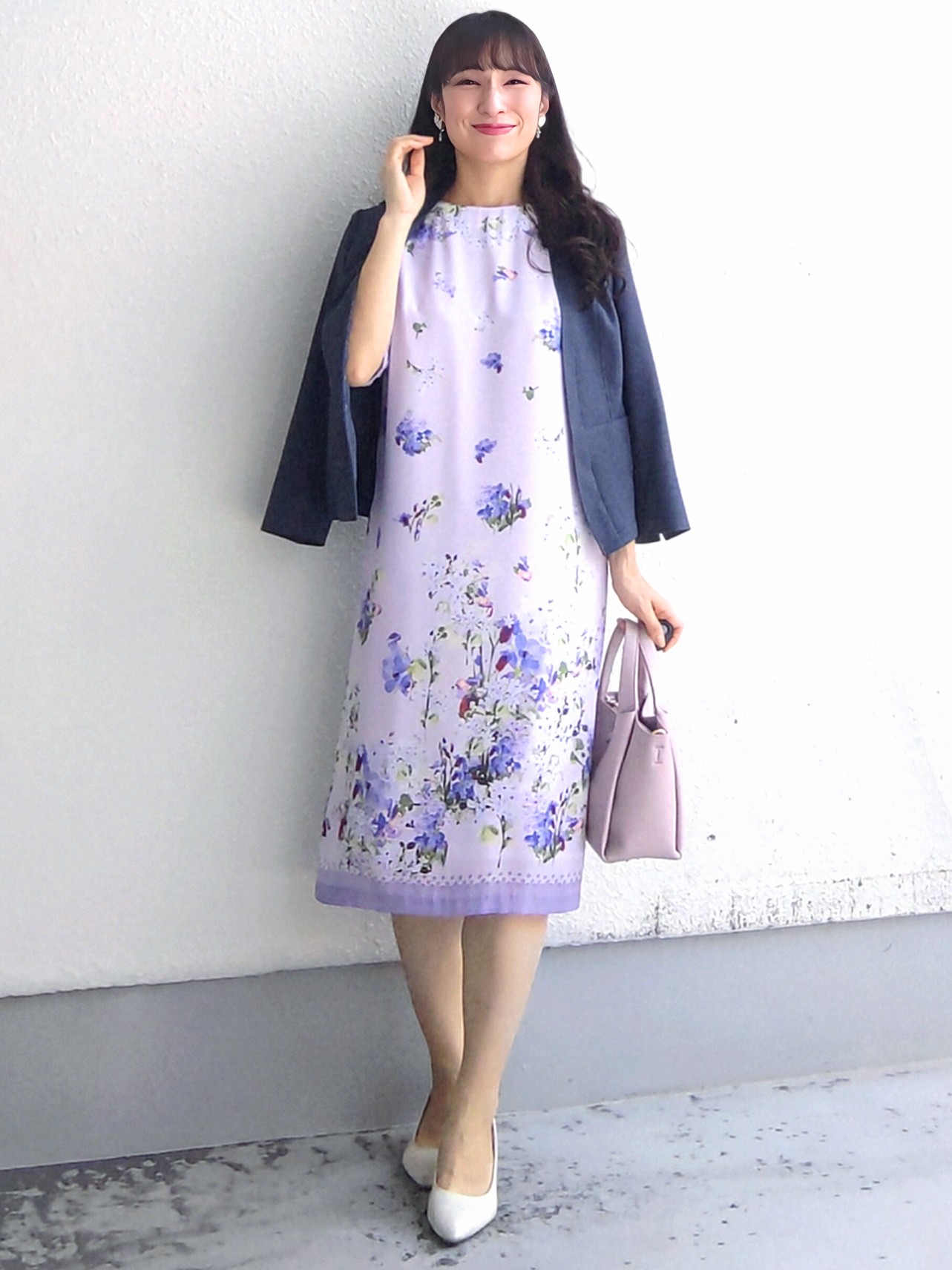 keinaさんの「SunaUna｜【袖シアー】花柄パフスリーブワンピース」を使ったコーディネート