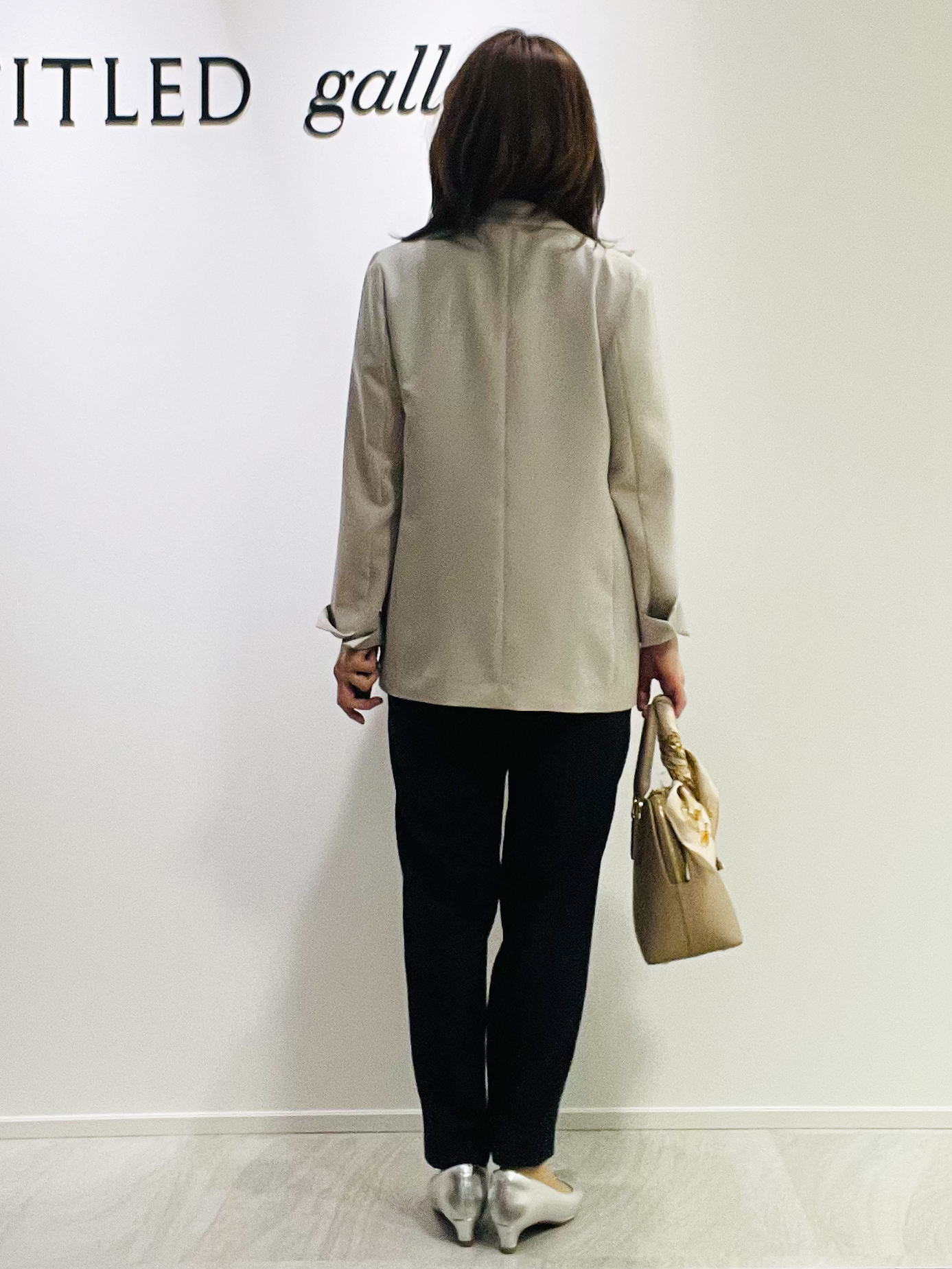 めいさんの「UNTITLED｜【新色追加/セットアップ可】エアリー ダブルブレストジャケット」を使ったコーディネート