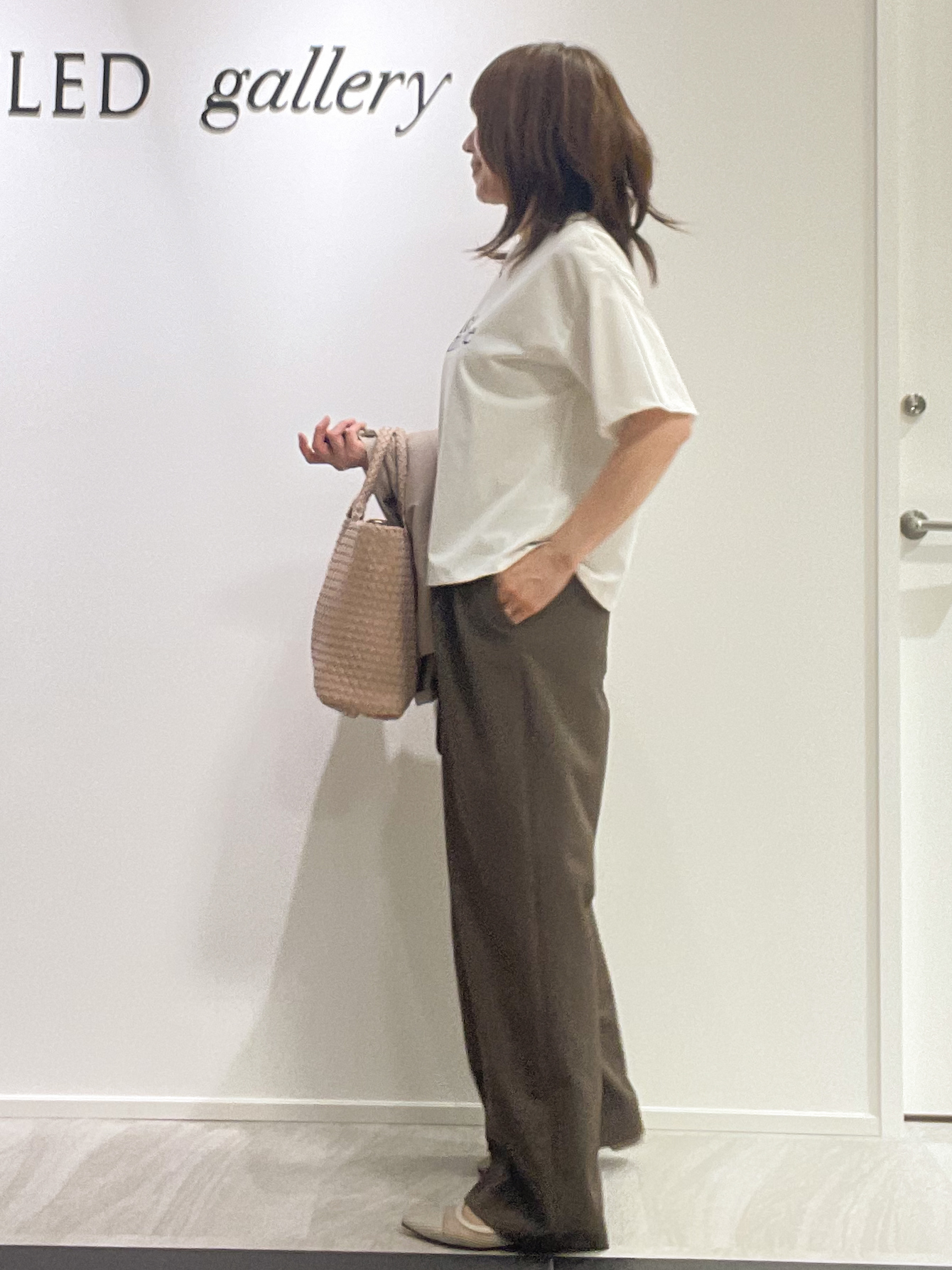 めいさんの「UNTITLED｜コットンロゴTシャツ」を使ったコーディネート