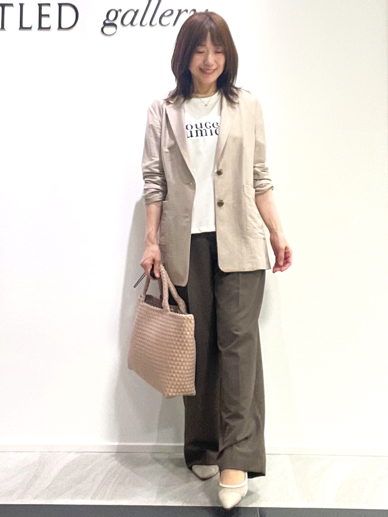 めいさんの「UNTITLED｜コットンロゴTシャツ」を使ったコーディネート