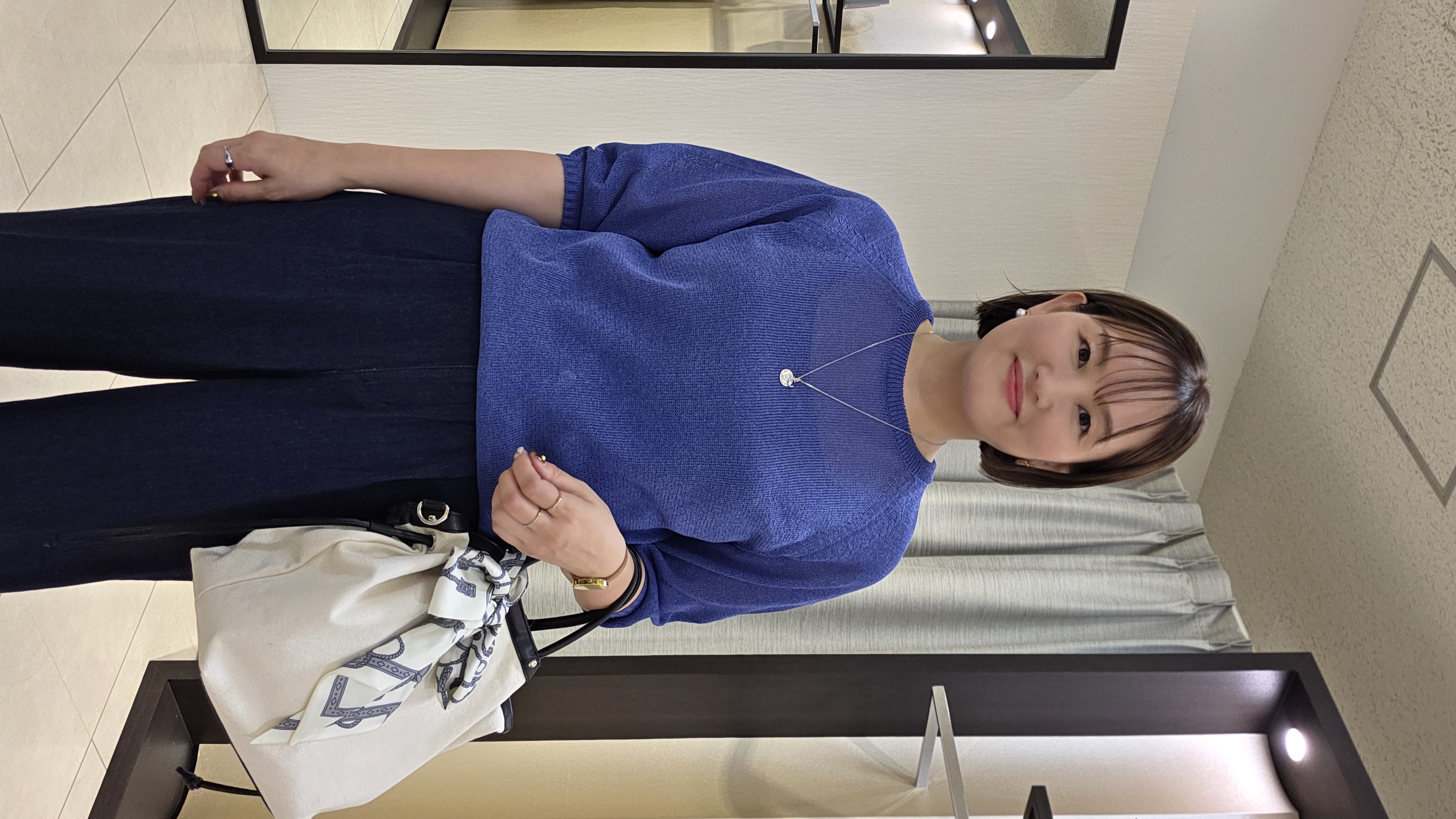 naokoさんの「UNTITLED｜【洗える/ゆったり】クルーネックドライニット」を使ったコーディネート