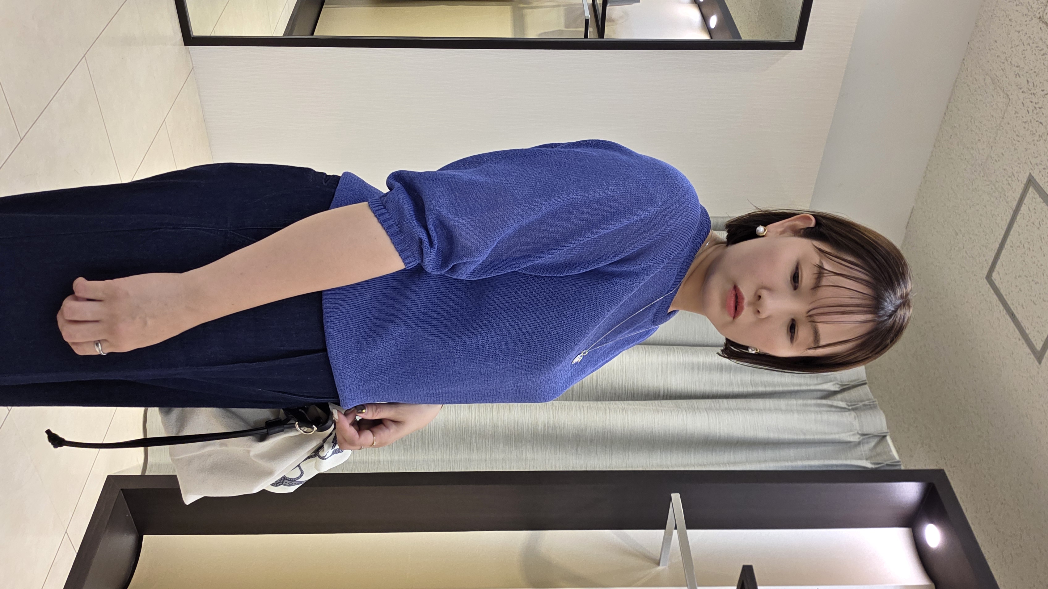 naokoさんの「UNTITLED｜【洗える/ゆったり】クルーネックドライニット」を使ったコーディネート