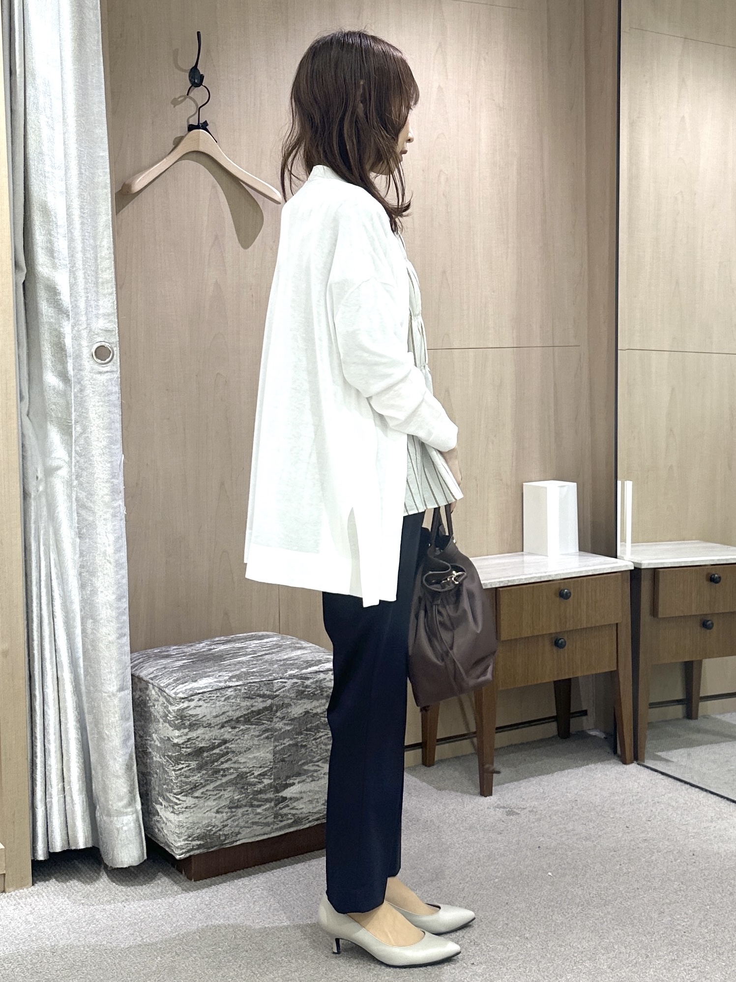 Miwaさんの「UNTITLED｜コットンリネンカーディガン」を使ったコーディネート