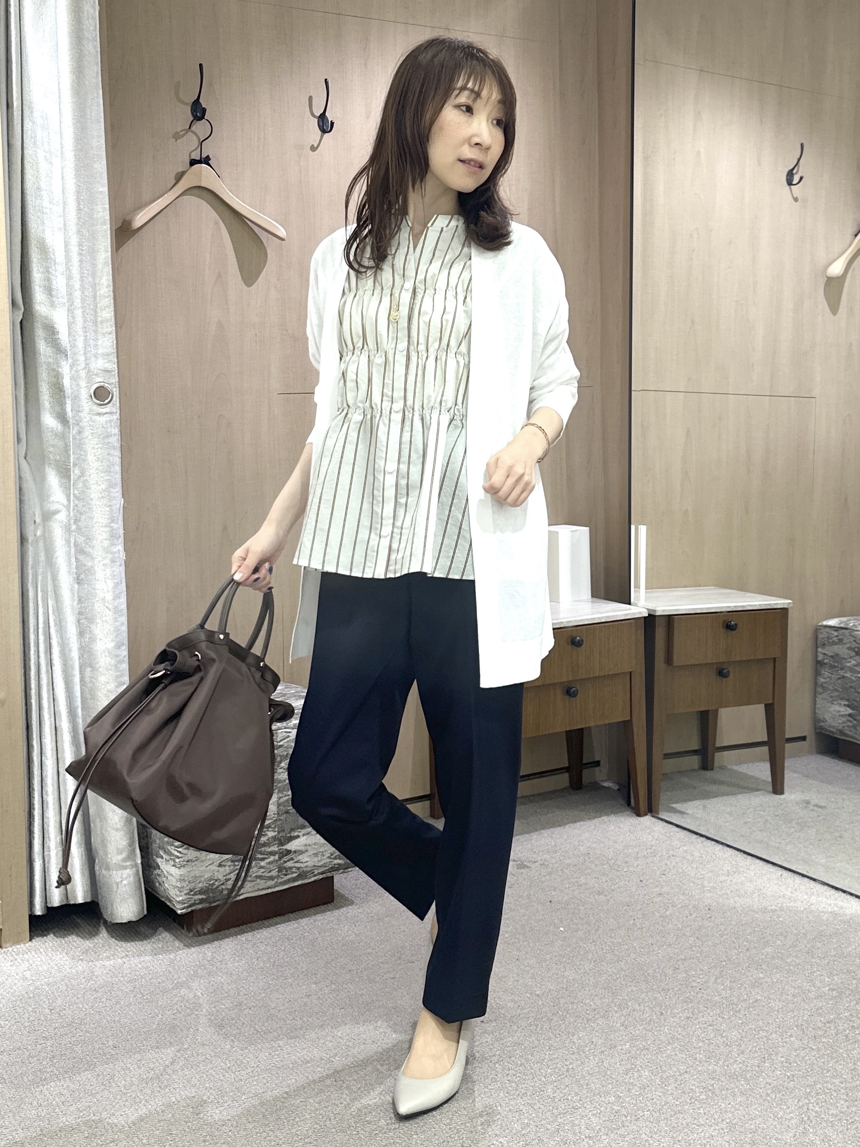 Miwaさんの「UNTITLED｜コットンリネンカーディガン」を使ったコーディネート