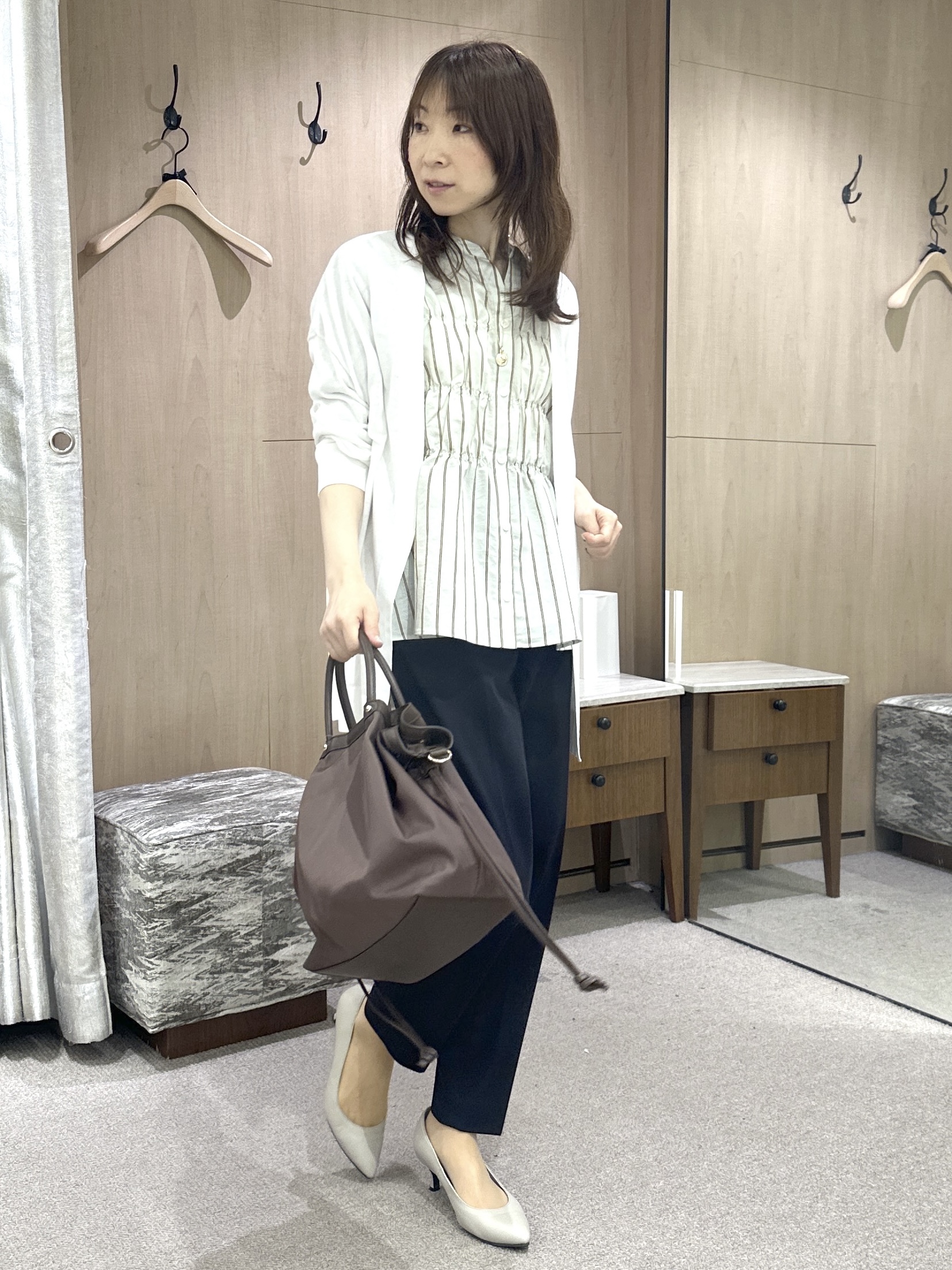 Miwaさんの「UNTITLED｜コットンリネンカーディガン」を使ったコーディネート