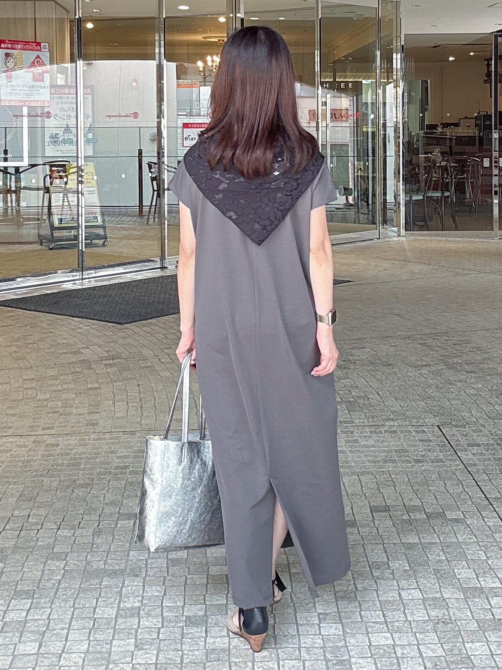 makiさんの「UNTITLED｜レーススカーフ」を使ったコーディネート