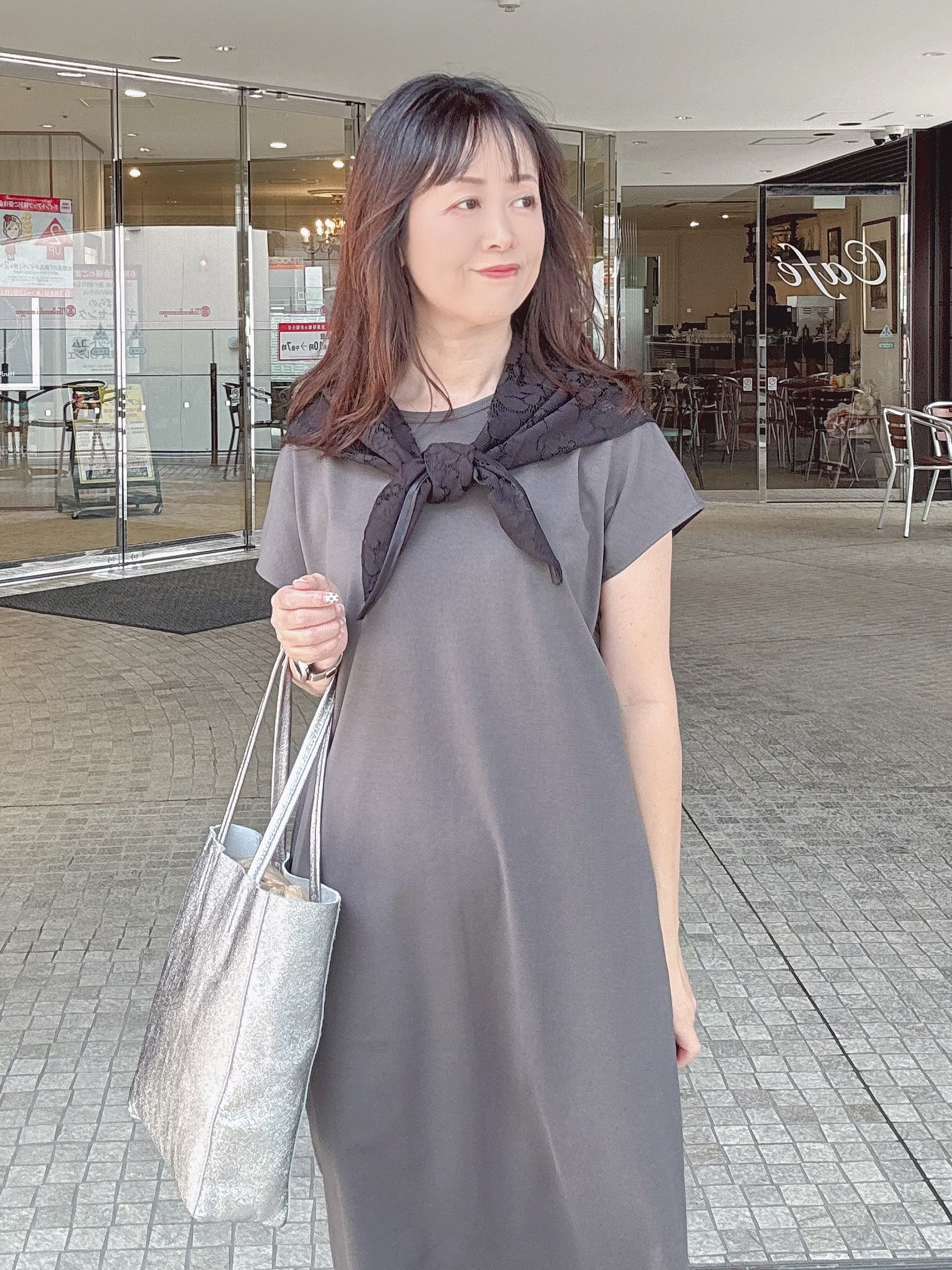 makiさんの「UNTITLED｜レーススカーフ」を使ったコーディネート