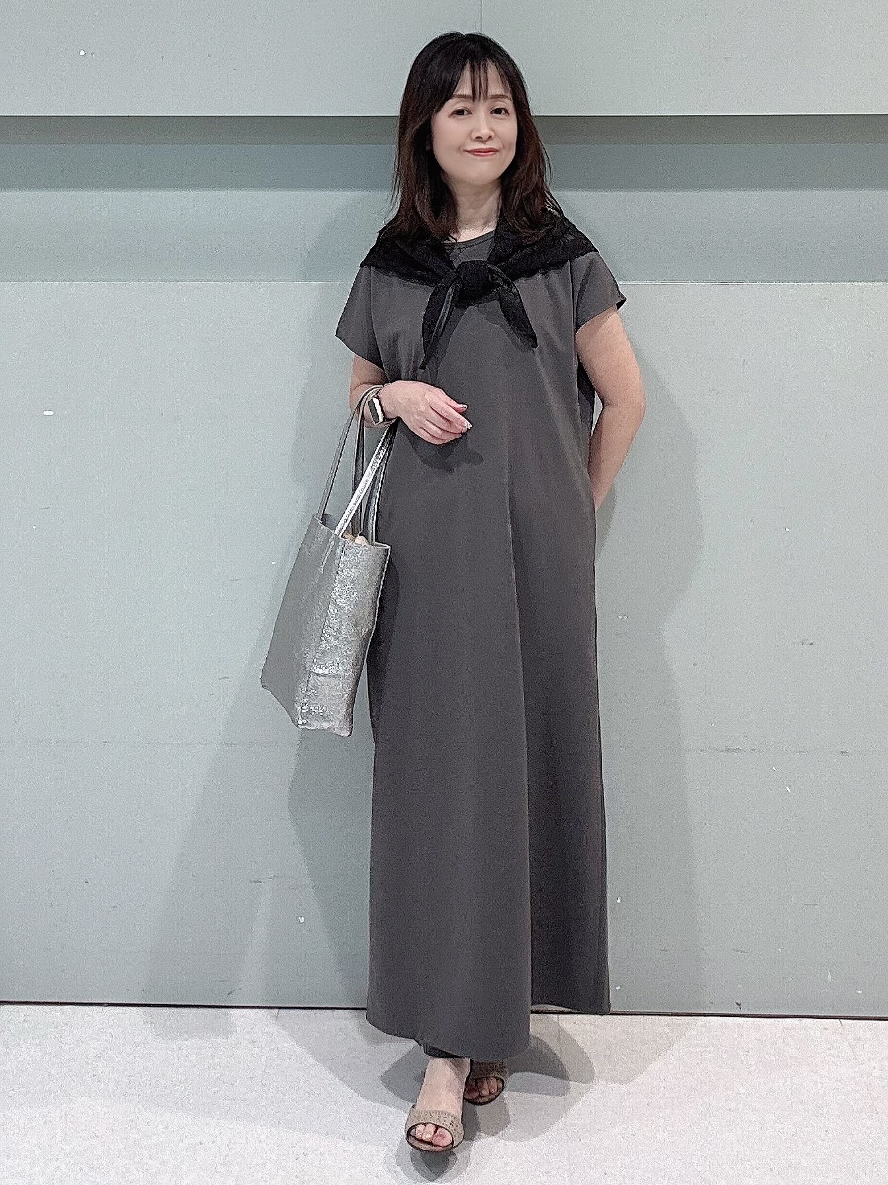 makiさんの「UNTITLED｜レーススカーフ」を使ったコーディネート