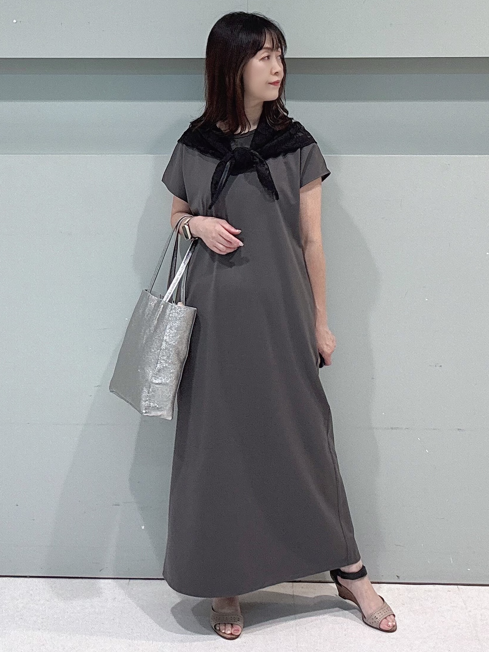 makiさんの「UNTITLED｜レーススカーフ」を使ったコーディネート