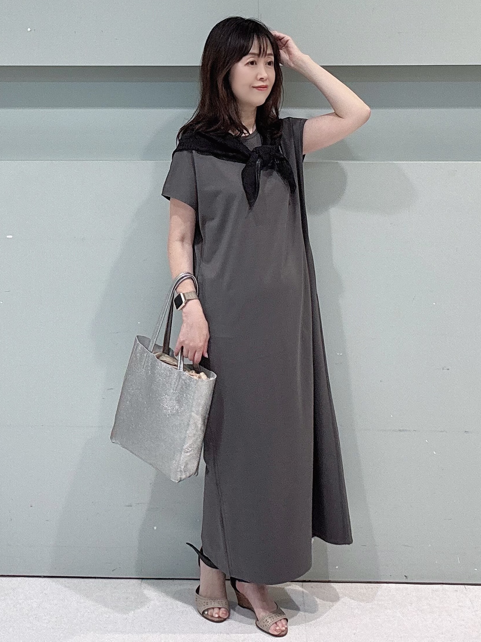 makiさんの「UNTITLED｜レーススカーフ」を使ったコーディネート