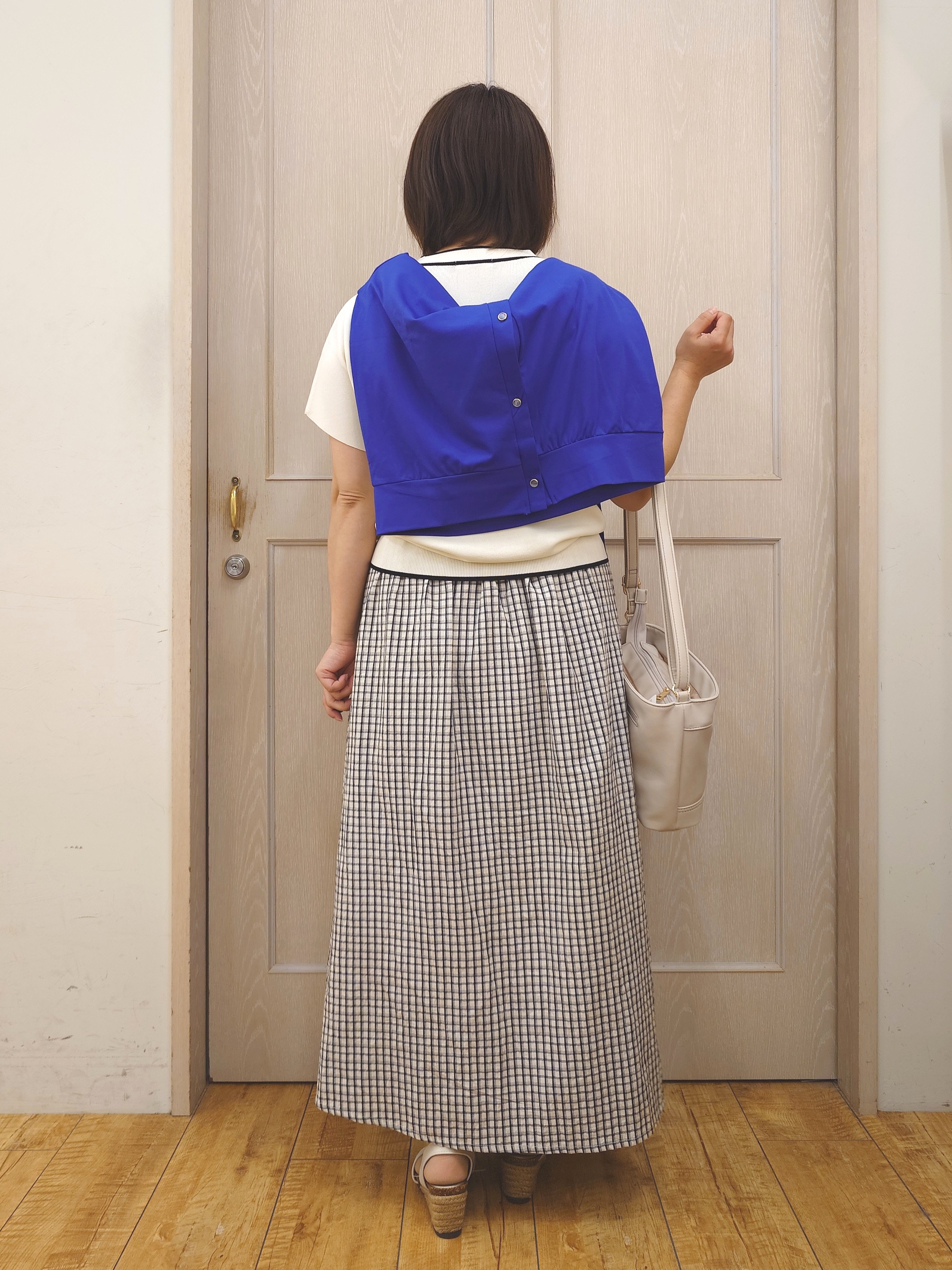 とろろさんの「SHOO･LA･RUE｜【UV/S-LL】着ごこちなめらか カノコ編みカーディガン」を使ったコーディネート