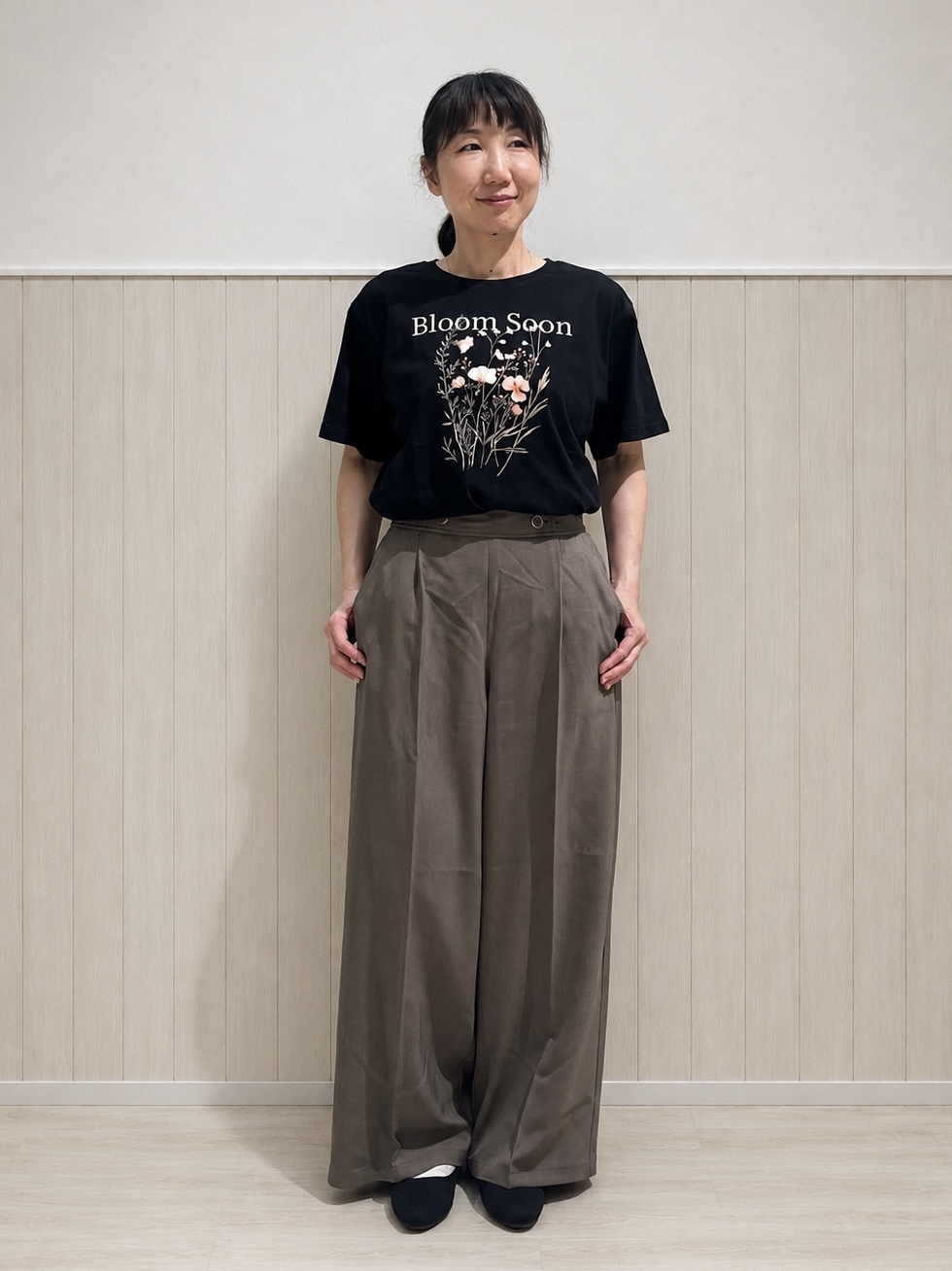 まつみさんの「SHOO･LA･RUE｜【UV/体型カバー】冷房や朝晩の冷え込み対策にも さらとろ5分袖カーディガン」を使ったコーディネート