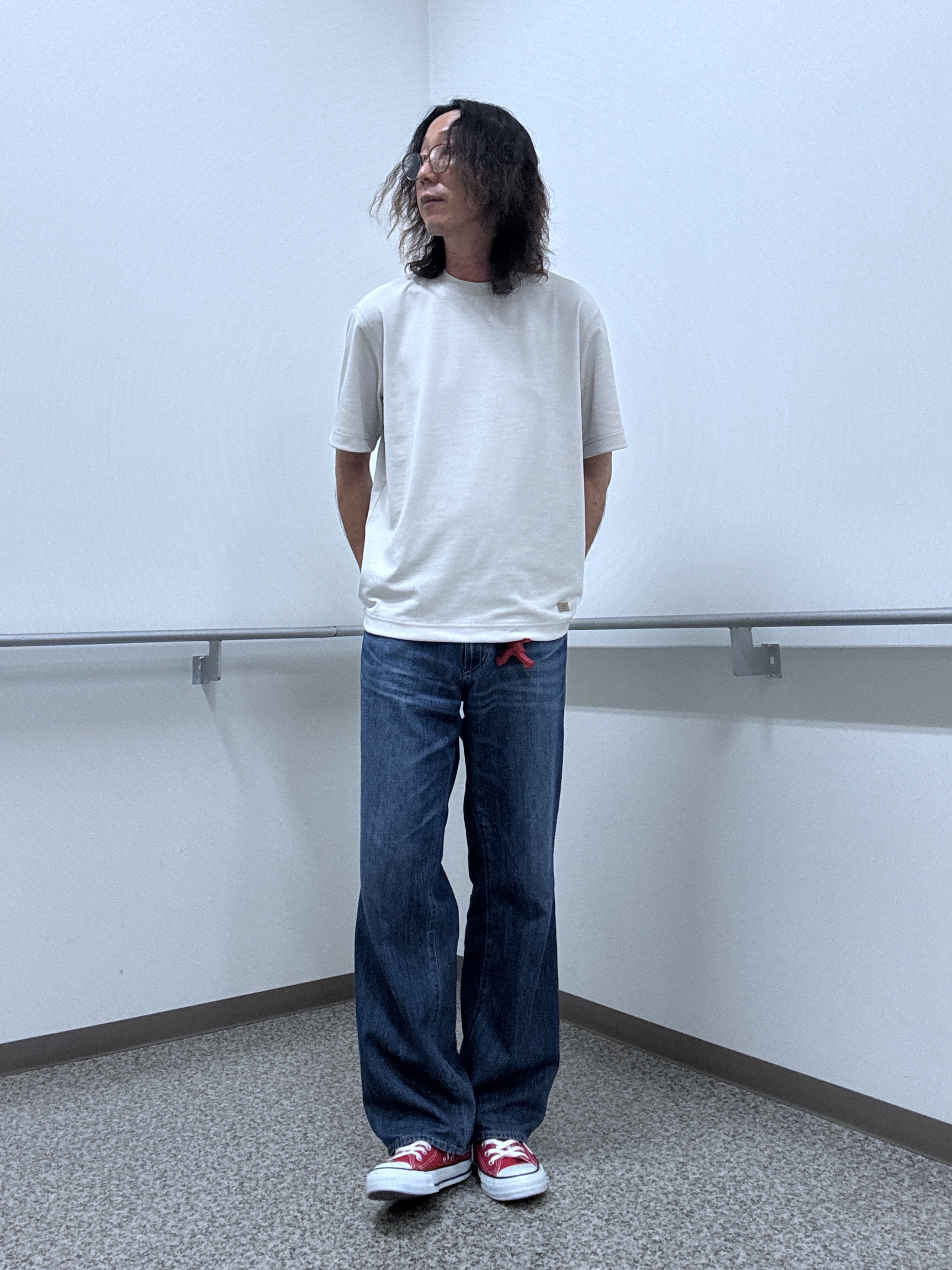 おーのさんの「TAKEO KIKUCHI｜【日本製】DotAir（R）リゾートプリント半袖シャツ」を使ったコーディネート