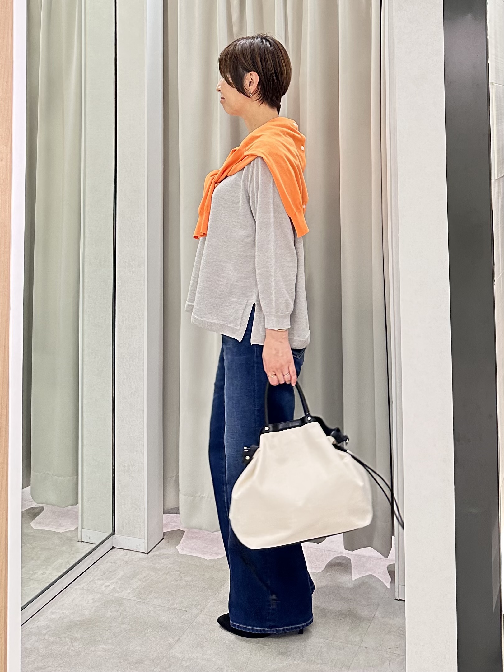 みなこさんの「UNTITLED｜【新色追加/人気デニム】MAKE&times;DENIM WIDE」を使ったコーディネート