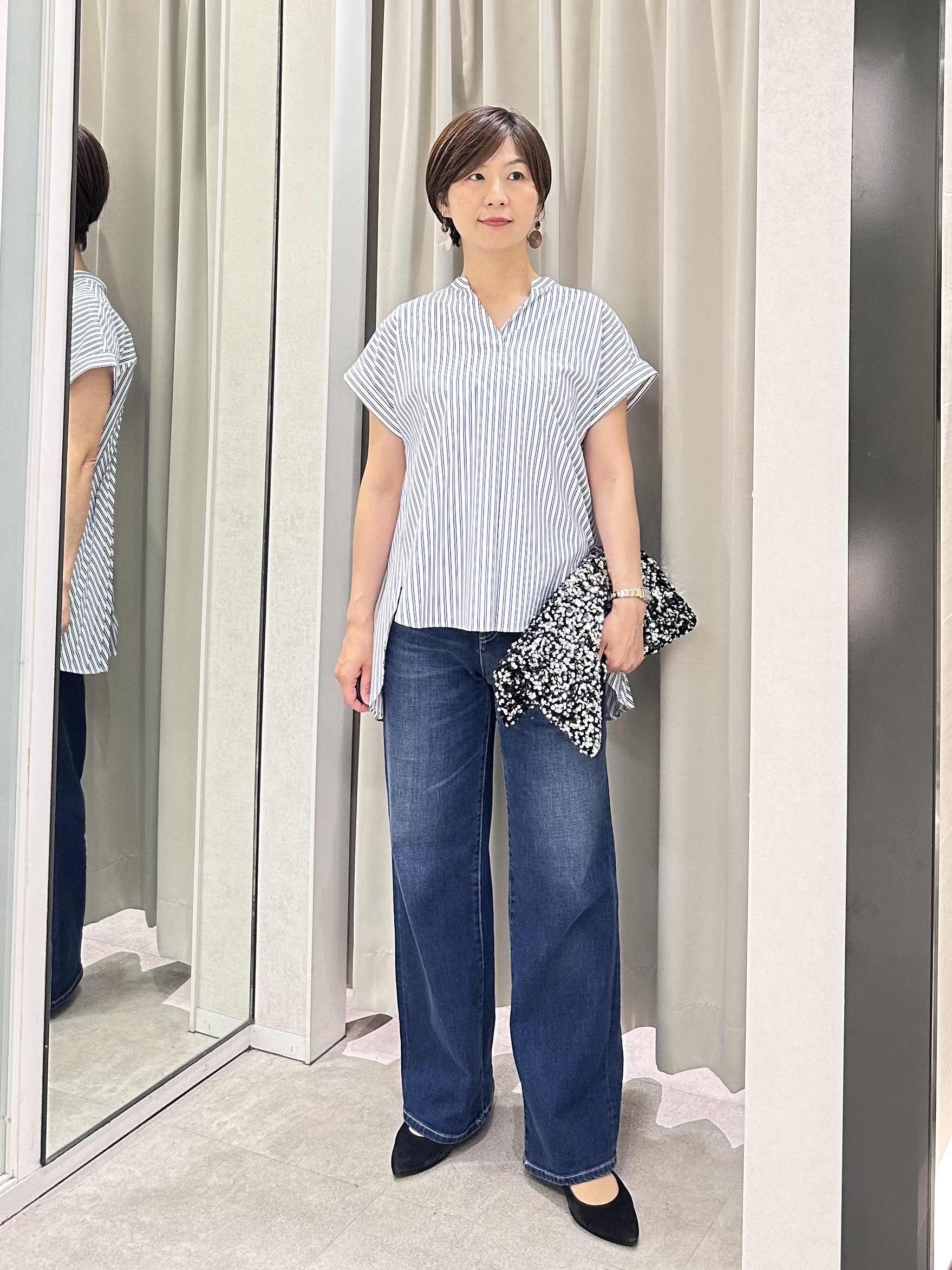 みなこさんの「UNTITLED｜【新色追加/人気デニム】MAKE&times;DENIM WIDE」を使ったコーディネート