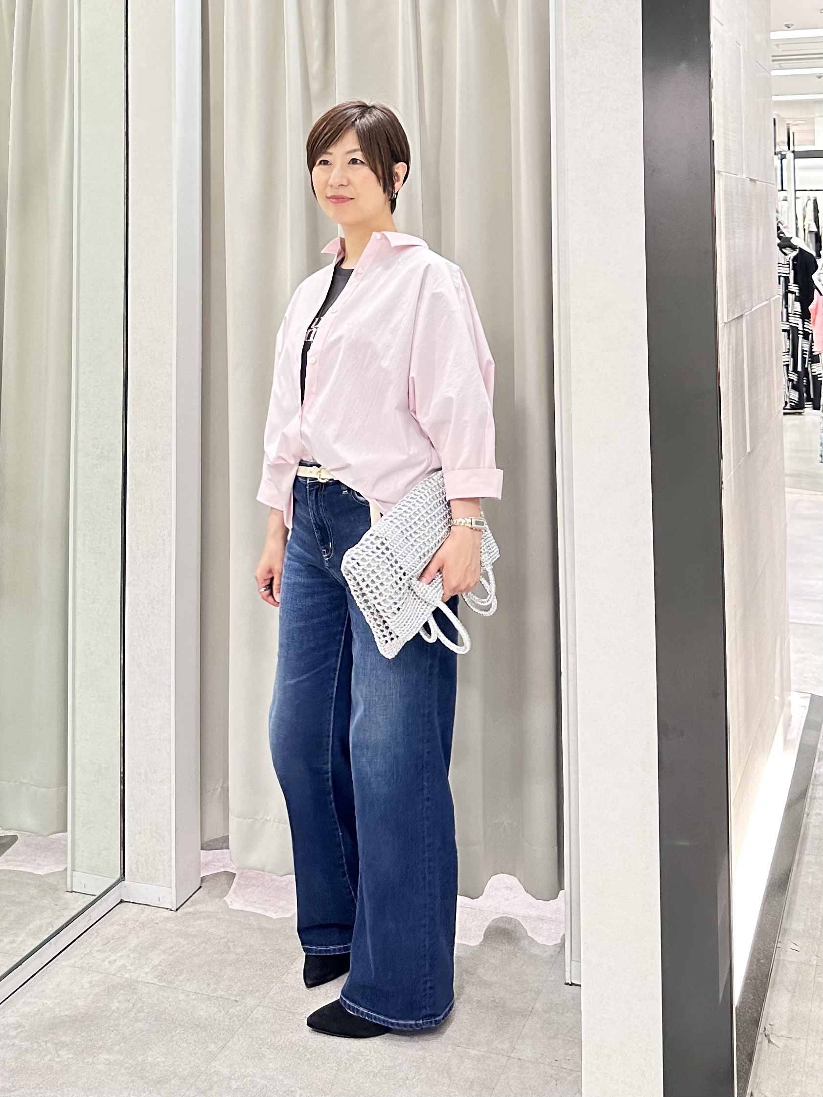 みなこさんの「UNTITLED｜【新色追加/人気デニム】MAKE&times;DENIM WIDE」を使ったコーディネート