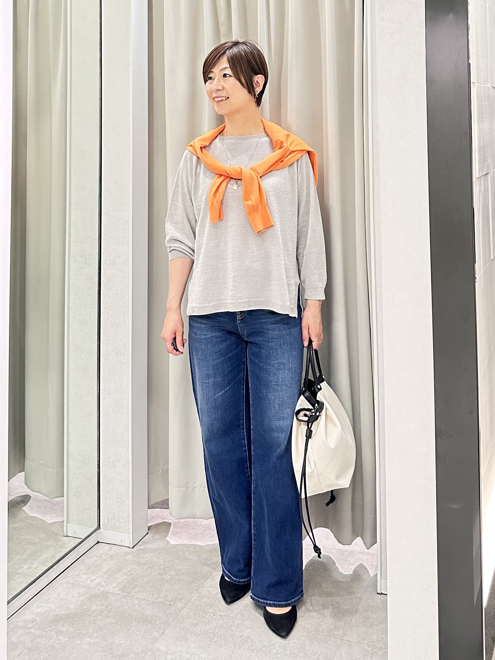 みなこさんの「UNTITLED｜【新色追加/人気デニム】MAKE&times;DENIM WIDE」を使ったコーディネート