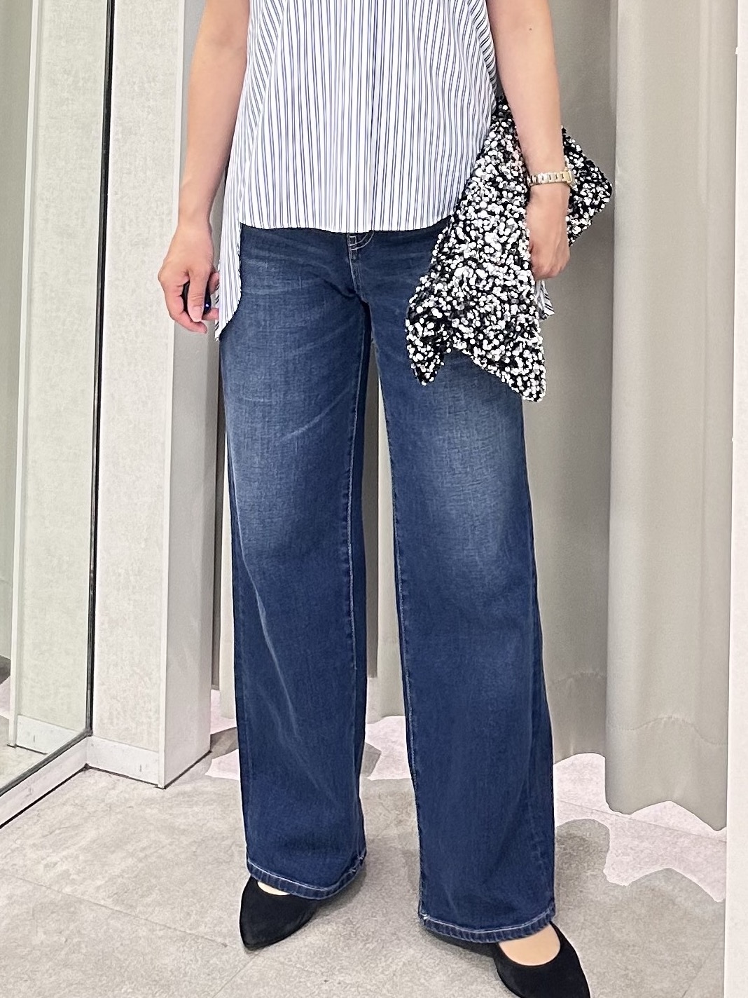 みなこさんの「UNTITLED｜【新色追加/人気デニム】MAKE&times;DENIM WIDE」を使ったコーディネート