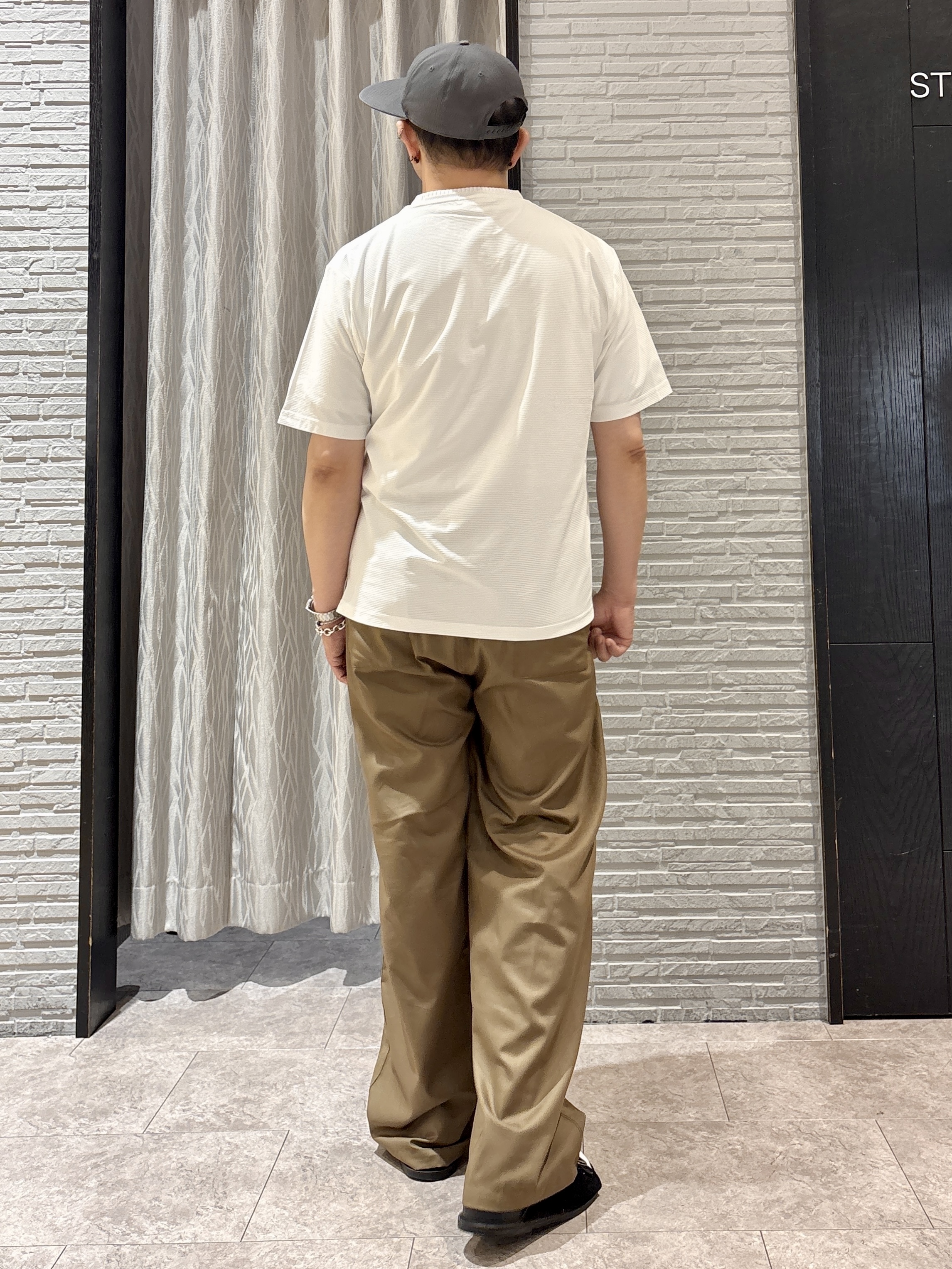 Pーyamaさんの「THE SHOP TK｜【洗濯機OK】格子柄メッシュ半袖シャツ」を使ったコーディネート