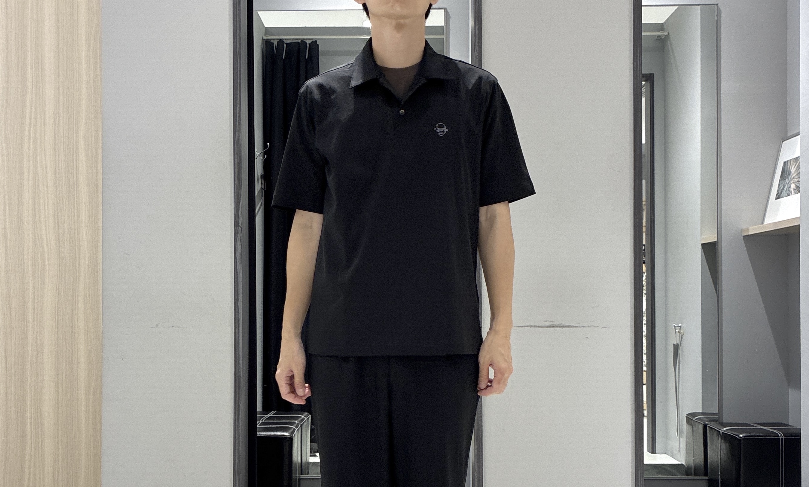 わいずみさんの「TAKEO KIKUCHI｜【接触冷感】アイスクリアコットン ワンポイント ポロシャツ」を使ったコーディネート