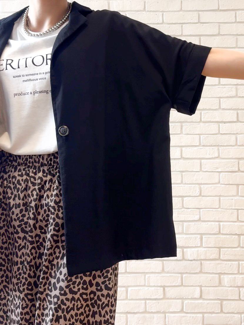 𝐜𝐡𝐢𝐤𝐚さんの「SHOO･LA･RUE｜【高レビュー/洗濯機可/セットアップ可】軽凛(かろりん) 半袖ジャケット」を使ったコーディネート