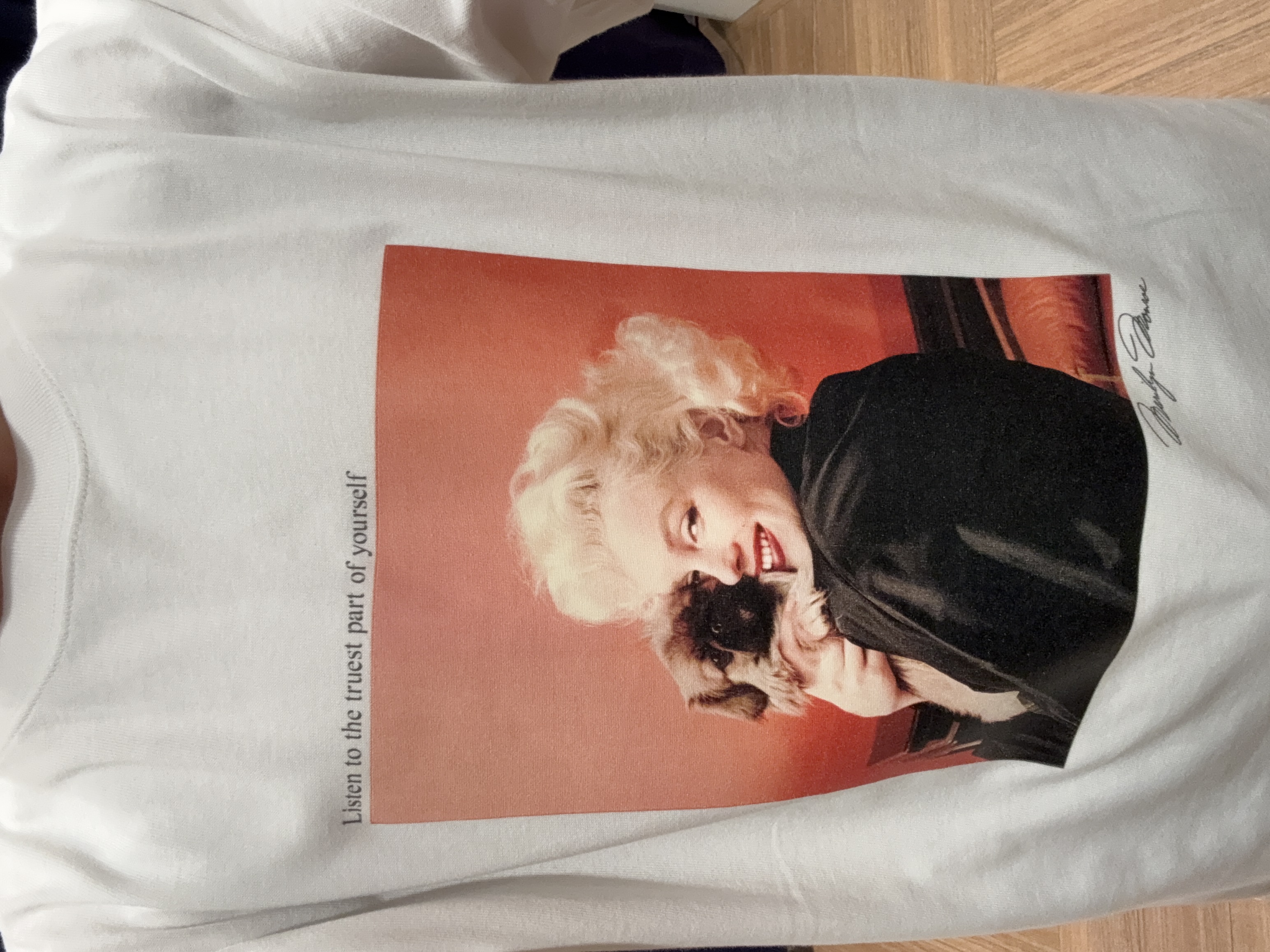 カシマさんの「THE SHOP TK｜別注マリリン・モンロー / グラフィック半袖Tシャツ」を使ったコーディネート