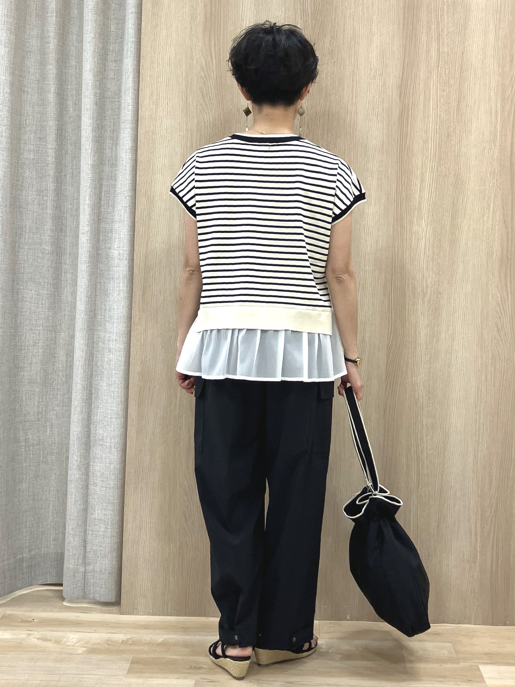 Keiさんの「grove｜人気デザインが夏verで登場！【体型カバー】裾レイヤードニット」を使ったコーディネート