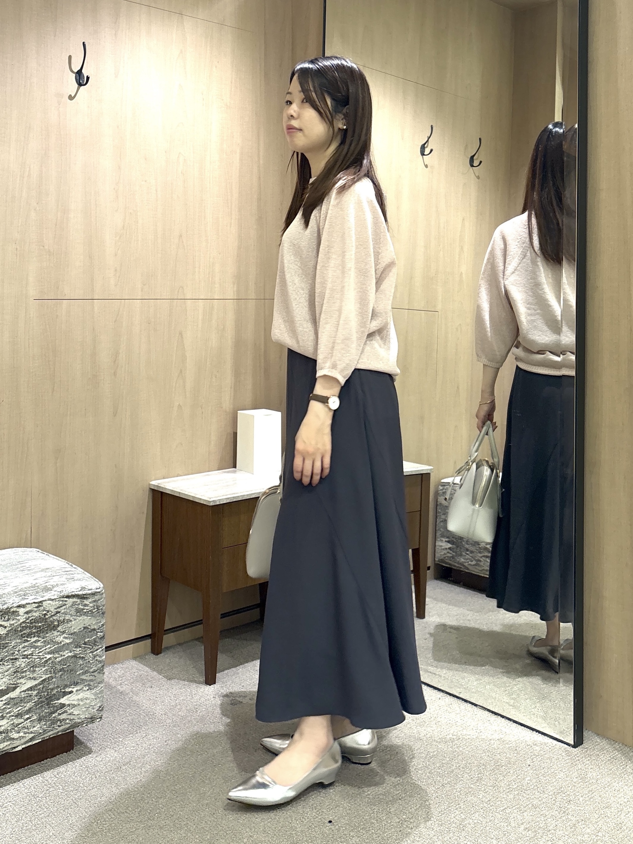asamiさんの「UNTITLED｜【洗える/ゆったり】クルーネックドライニット」を使ったコーディネート