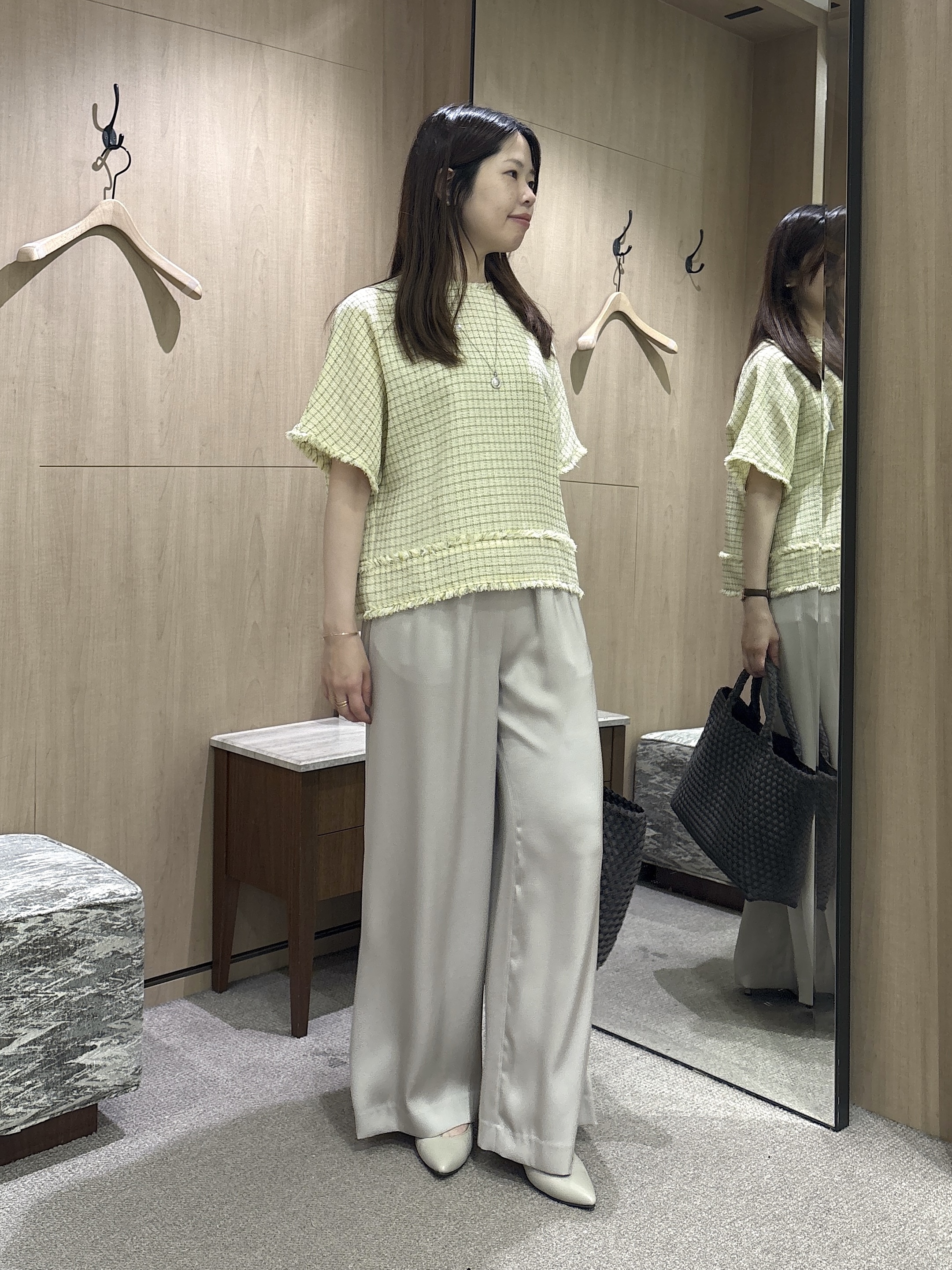 asamiさんの「UNTITLED｜◆ファンシーツイードブラウス」を使ったコーディネート
