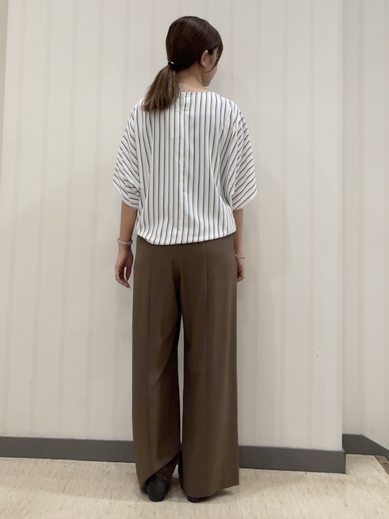ちひさんの「INDIVI｜【洗える／UVケア】ジョーゼットドルマンブラウス」を使ったコーディネート
