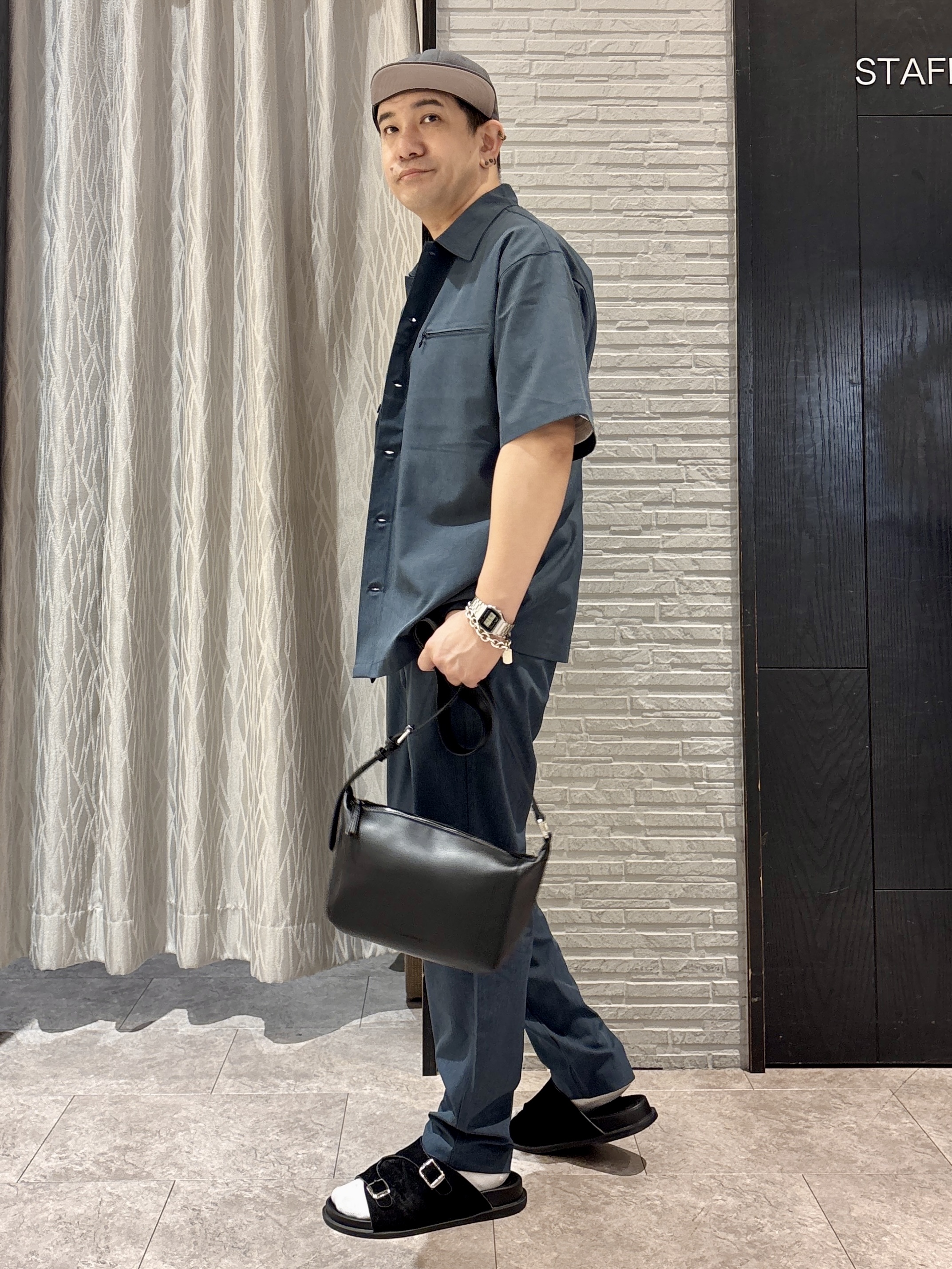 Pーyamaさんの「THE SHOP TK｜【吸水速乾／防シワ／マシンウォッシャブル】ハイドロクール 半袖シャツ」を使ったコーディネート
