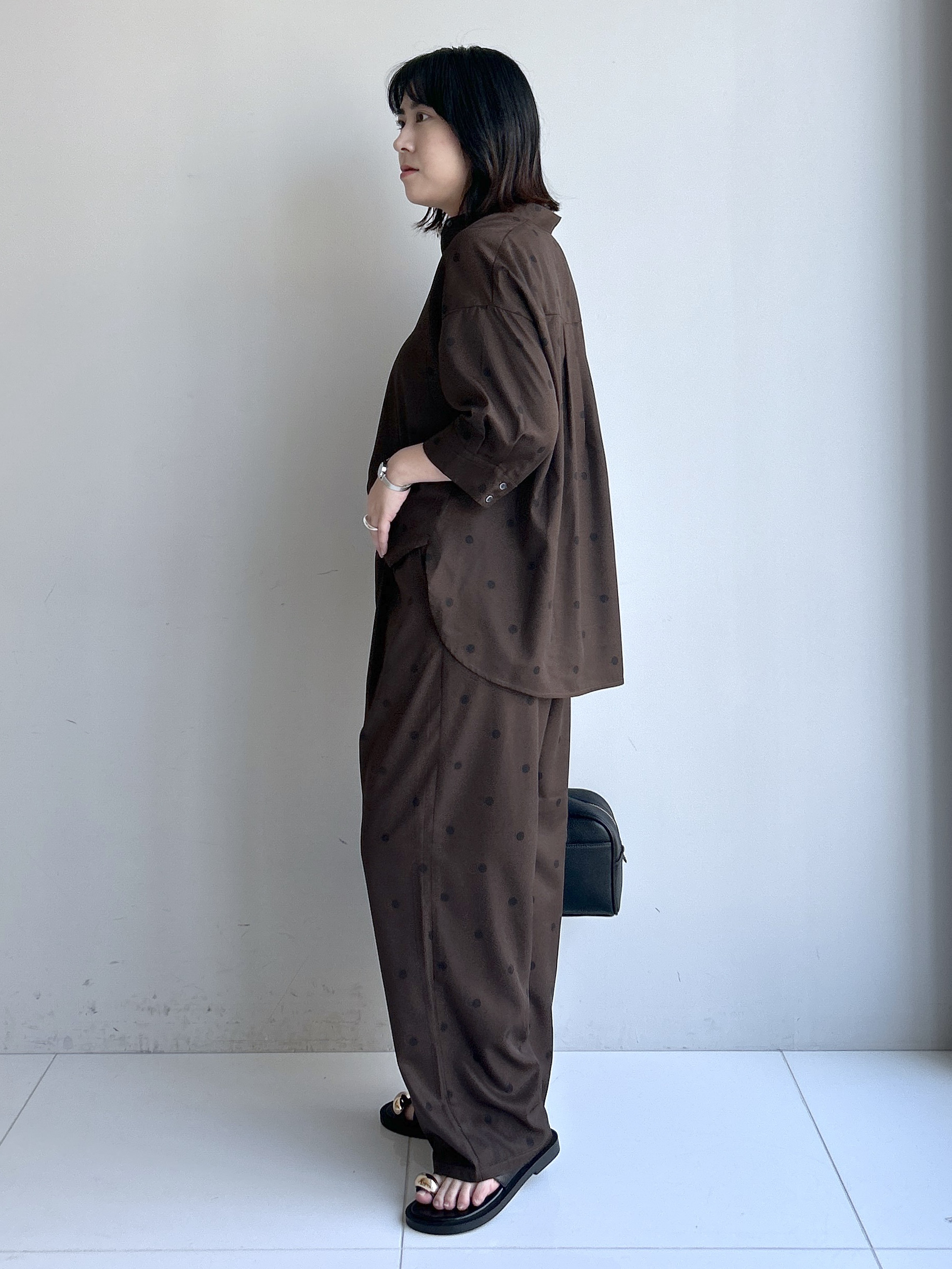 Hirokaさんの「Dessin｜【セットアップ可】ドットプリント ハーフスリーブシャツ」を使ったコーディネート