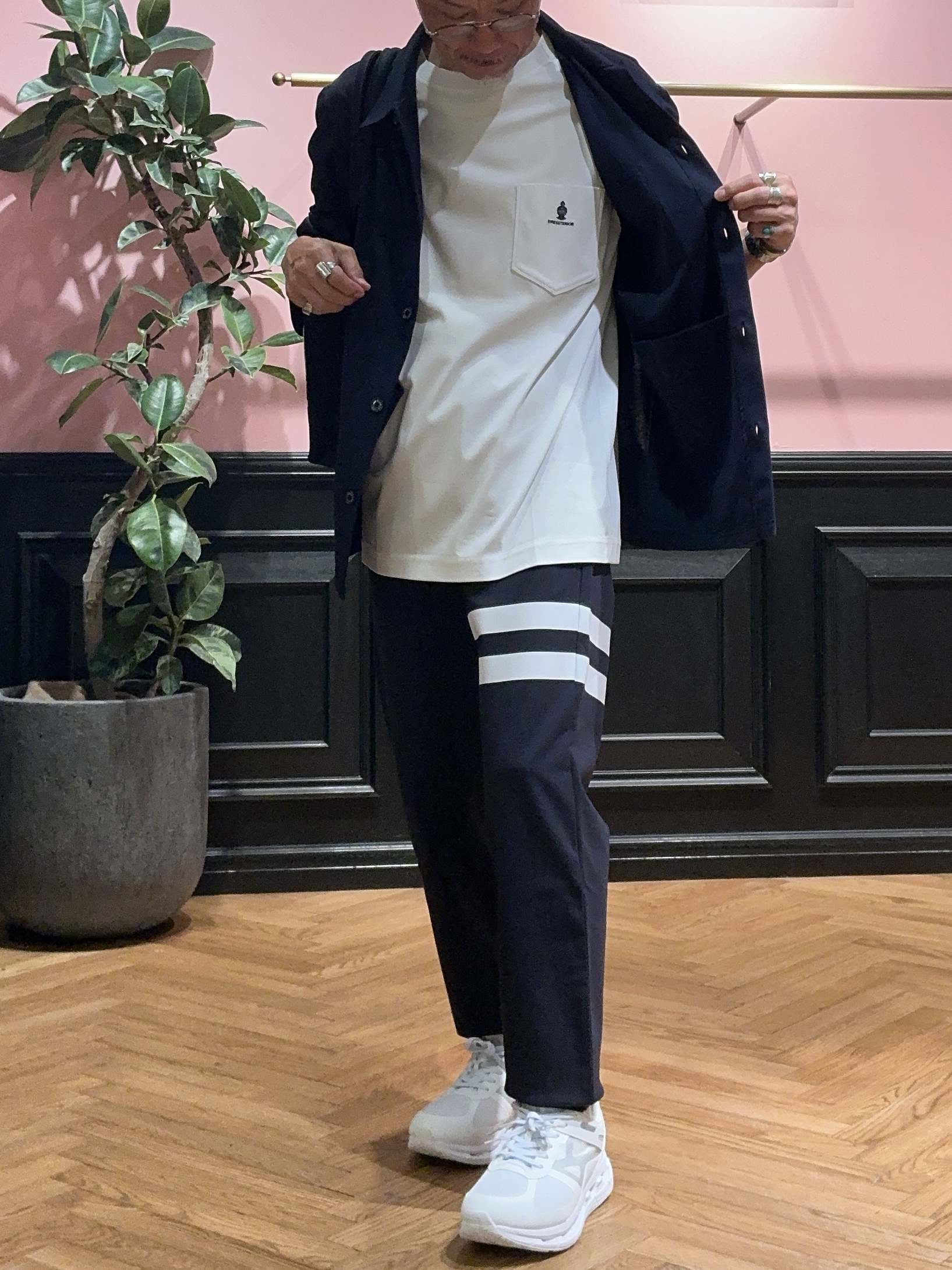 torigoeさんの「DRESSTERIOR｜◆【接触冷感/UVカット/抗菌防臭/しわ防止】クールデオドラント ジャージシャツ」を使ったコーディネート