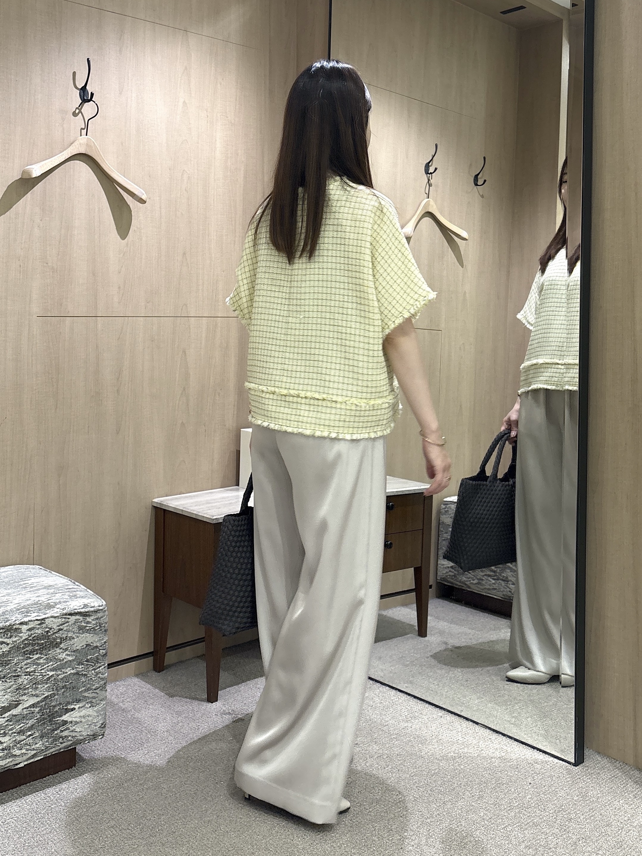 asamiさんの「UNTITLED｜◆ファンシーツイードブラウス」を使ったコーディネート