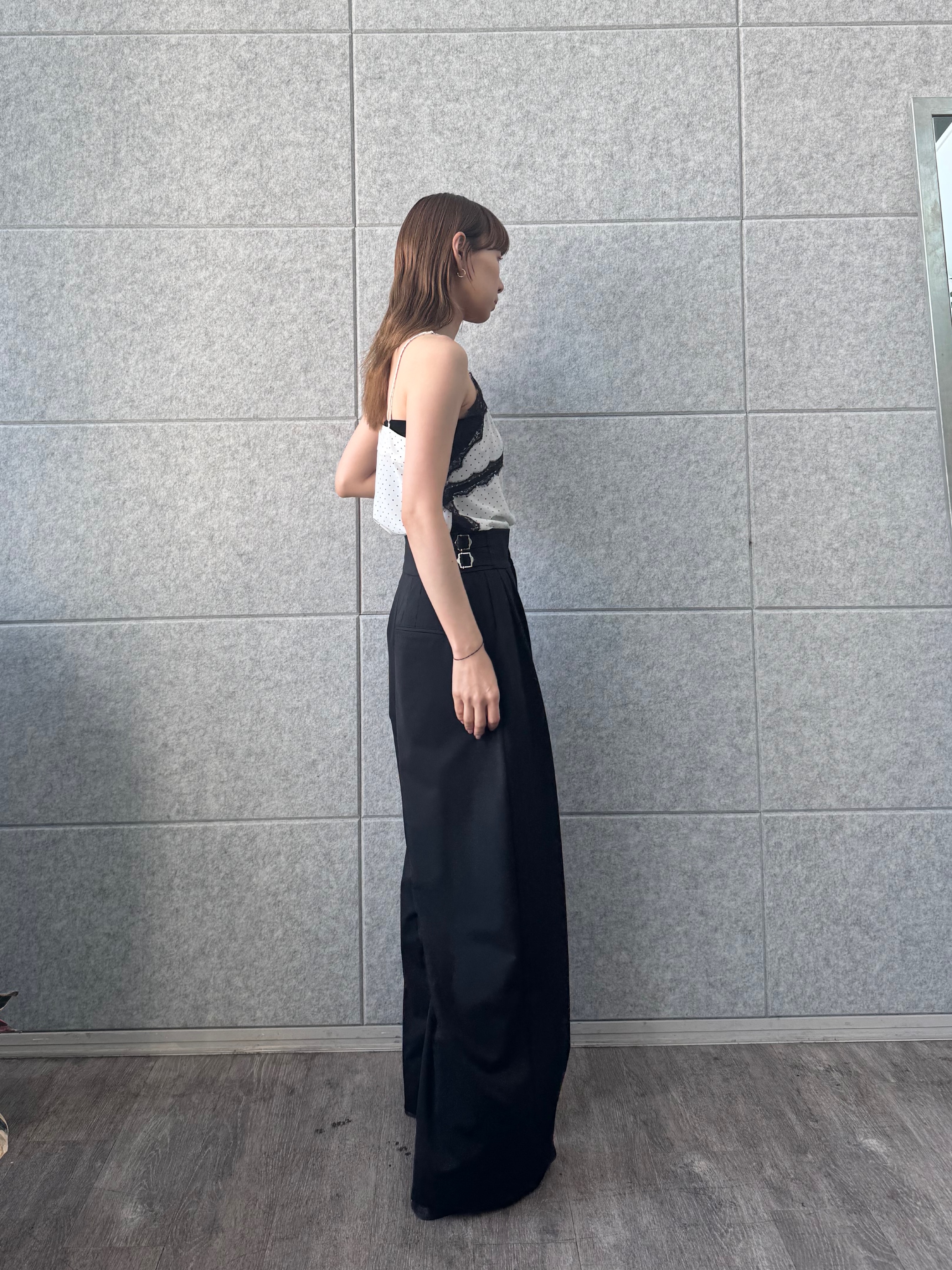 designer yukaさんの「CODE A｜dot lingerie lace cami」を使ったコーディネート