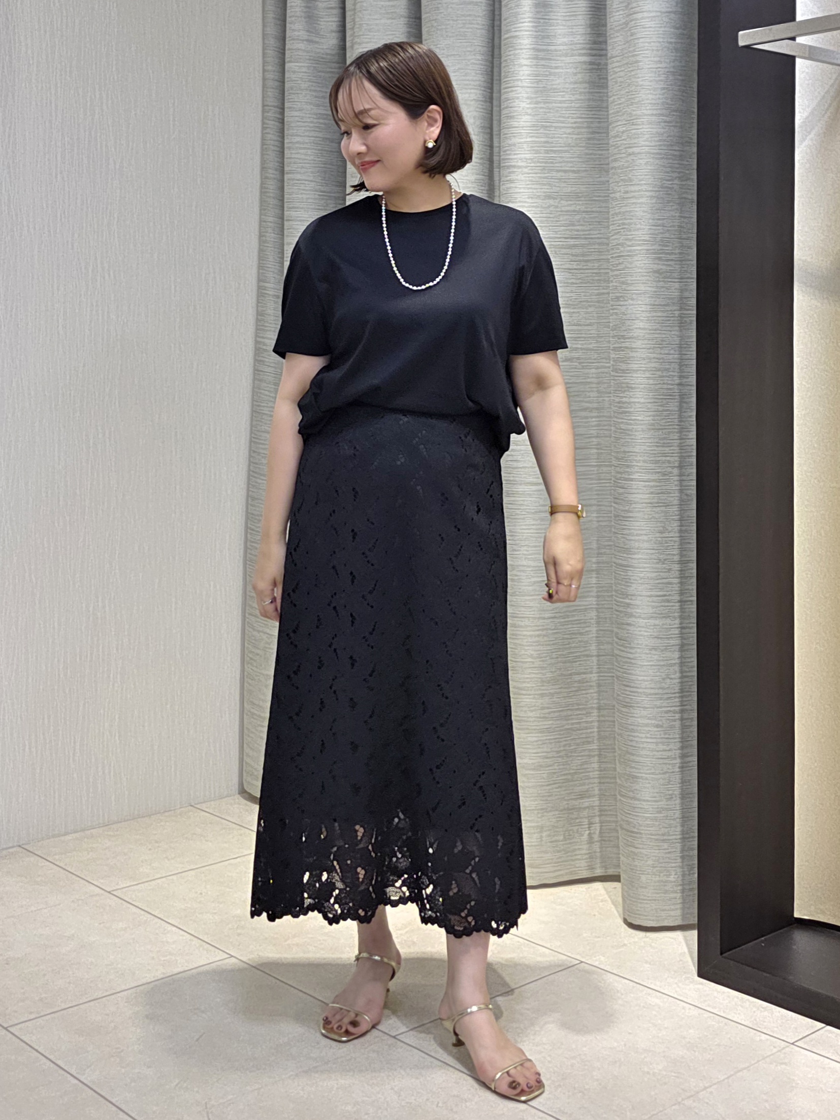 naokoさんの「UNTITLED｜【秋羽織り/ジップ】トリコットシアーブラウス」を使ったコーディネート